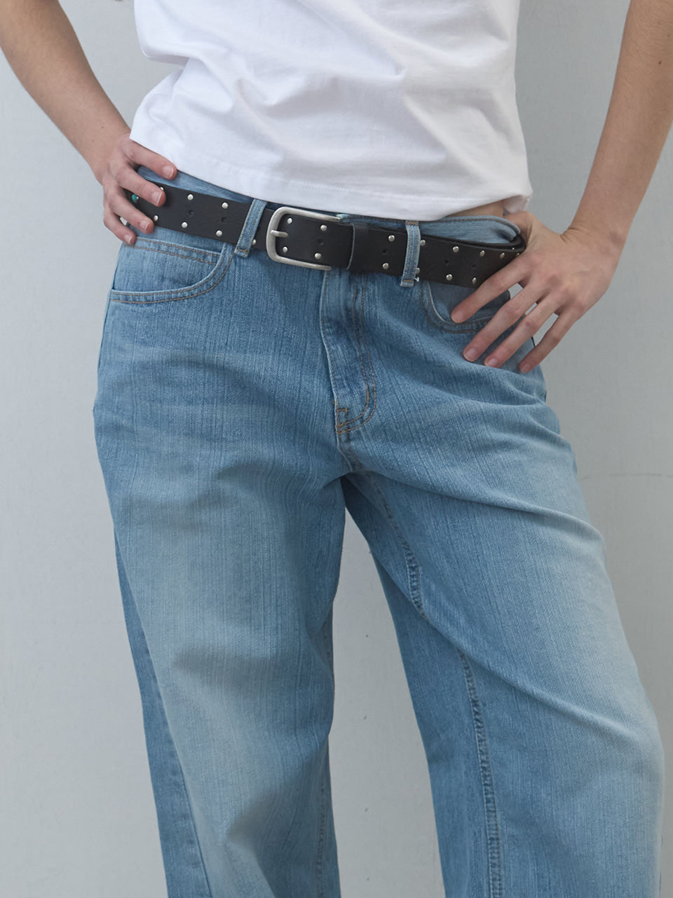 Kijun - Washed Relaxed Fit Jeans (Blue) product image 1 | TRAB K-Fashion Australia