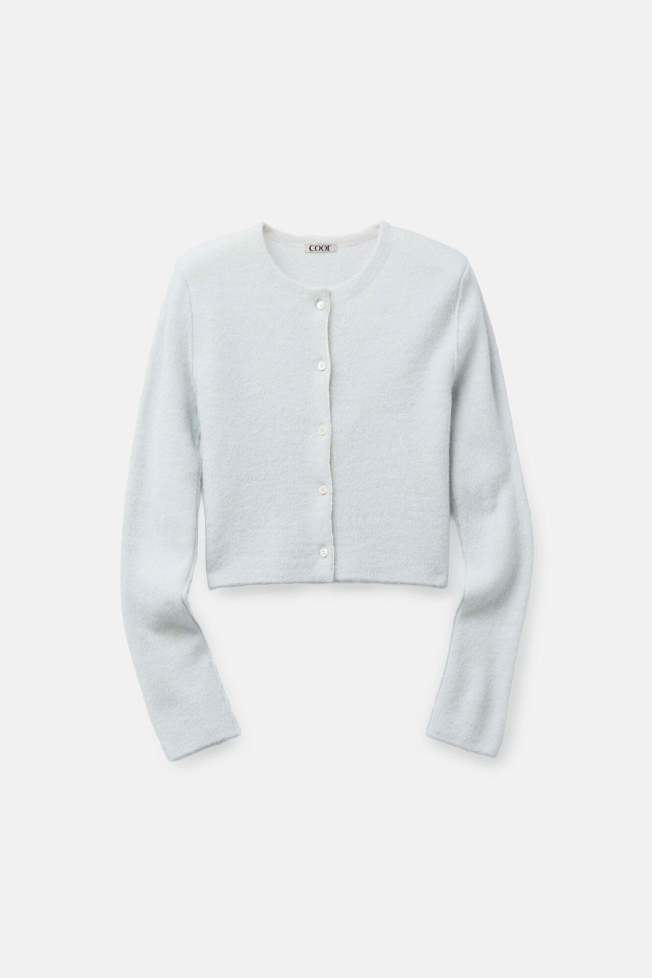 Coor - Double Layer Crop Cardigan (Ice Blue) product image 1 | TRAB K-Fashion Australia