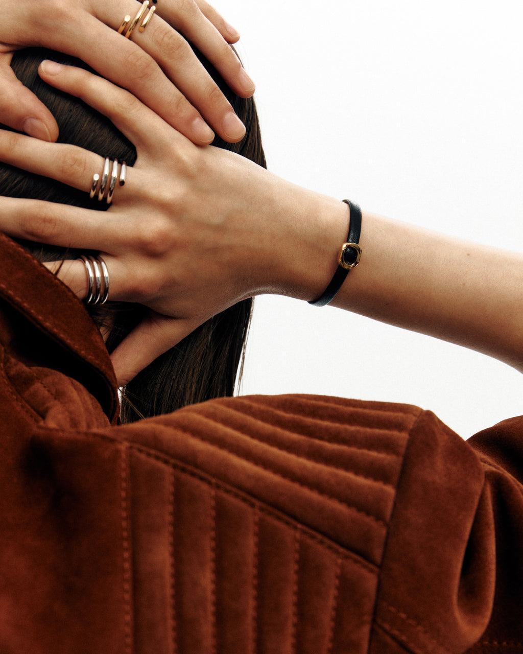 Numbering - Chain Unit Buckle Leather Bracelet #5949 product image 1 | TRAB K-Fashion Australia