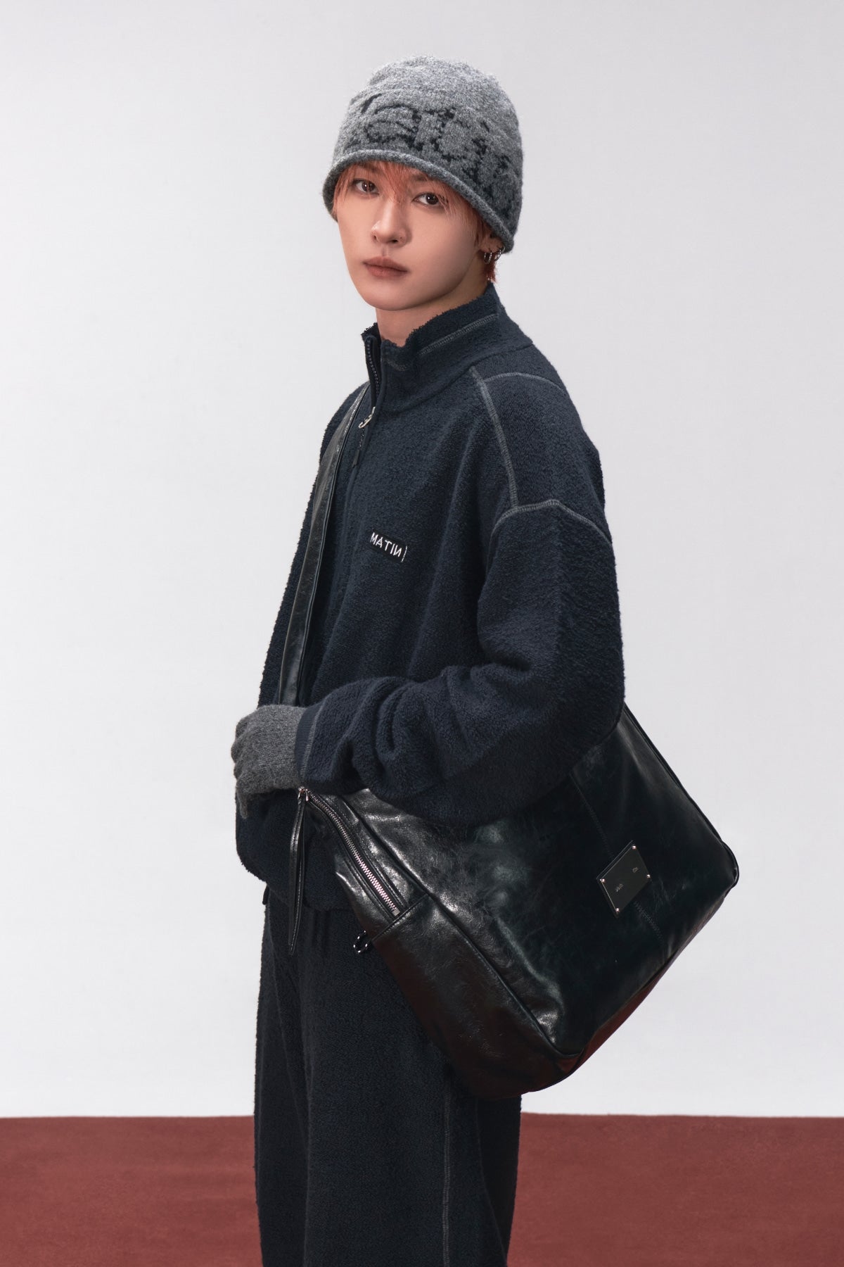 Matin Kim - Padded Eyelet Big Bag (Black) product image 1 | TRAB K-Fashion Australia