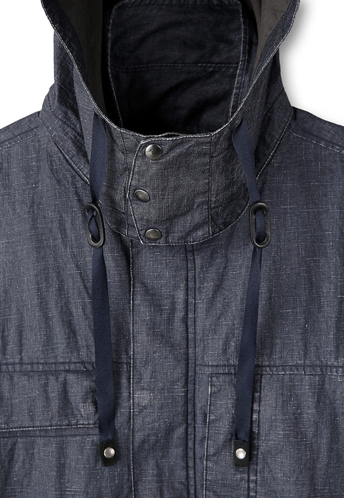 Art if acts - Linen Rain Parka (Navy) product image 10 | TRAB K-Fashion Australia