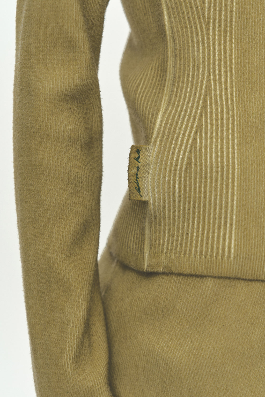 Andersson Bell - Vintage-Dye Layered Knit Cardigan (Marigold) product image 6 | TRAB K-Fashion Australia