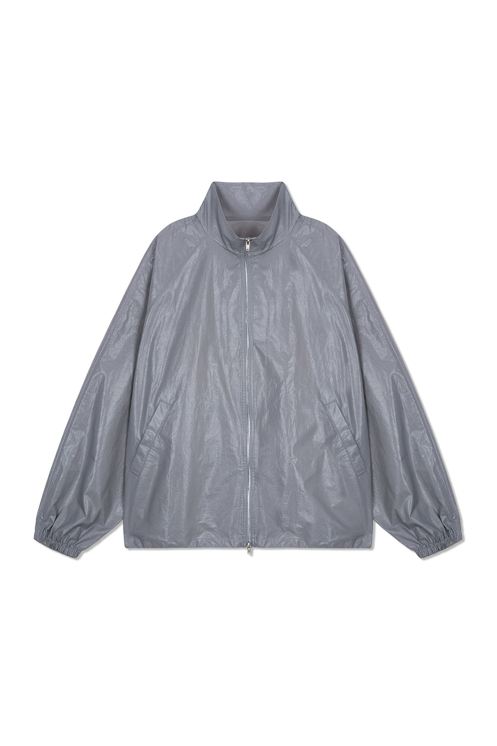 Matin Kim - Matin Kim Logo Coating Jumper (Dark Grey) product image 1 | TRAB K-Fashion Australia