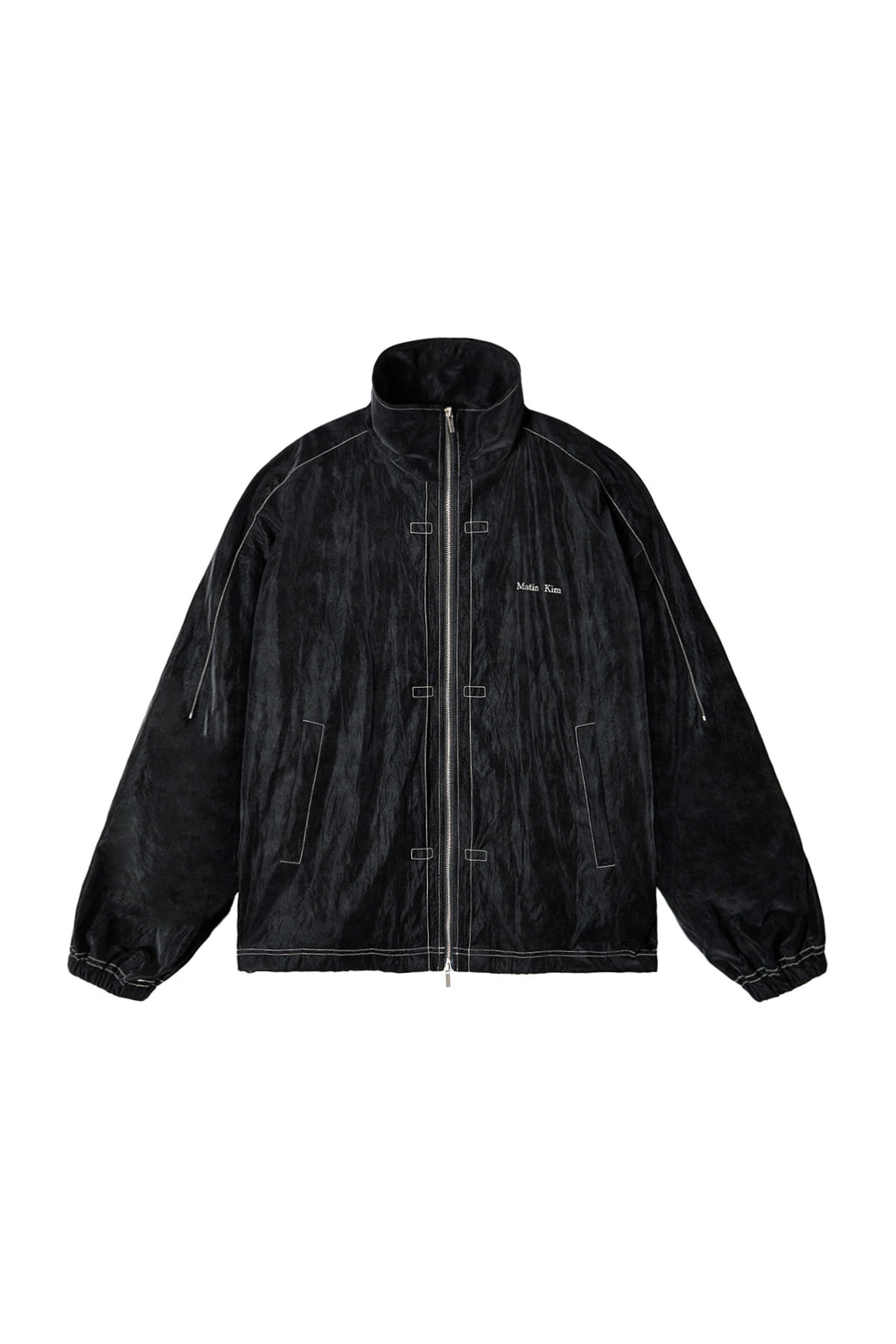 Matin Kim - Stitch Point High Neck Jumper (Black) product image 1 | TRAB K-Fashion Australia