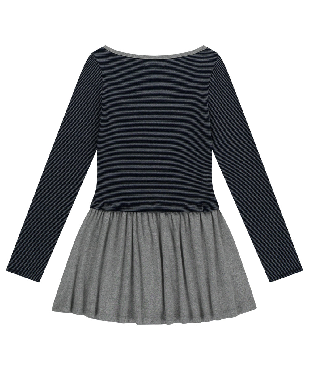 Coyseio - Coy Stripe Dress (Navy) product image 14 | TRAB K-Fashion Australia