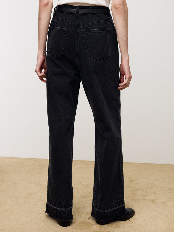Tonywack - Wide-Leg Denim Jeans (Faded Black) product image 3 | TRAB K-Fashion Australia