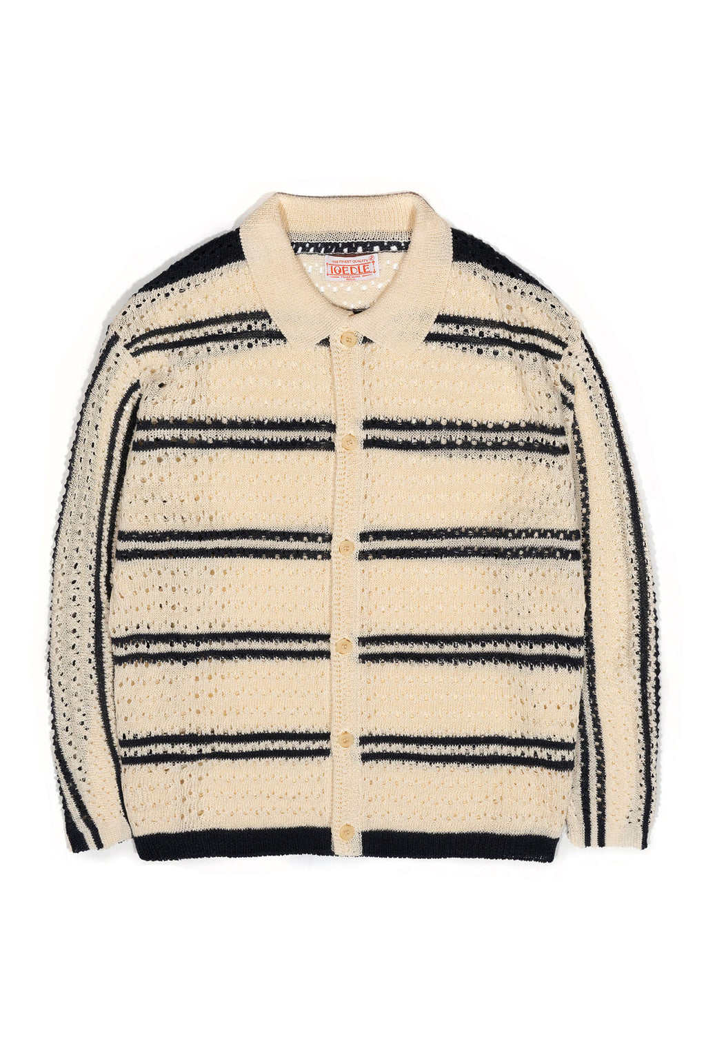 Ioedle - Striped Mesh Cardigan (Navy) product image 2 | TRAB K-Fashion Australia