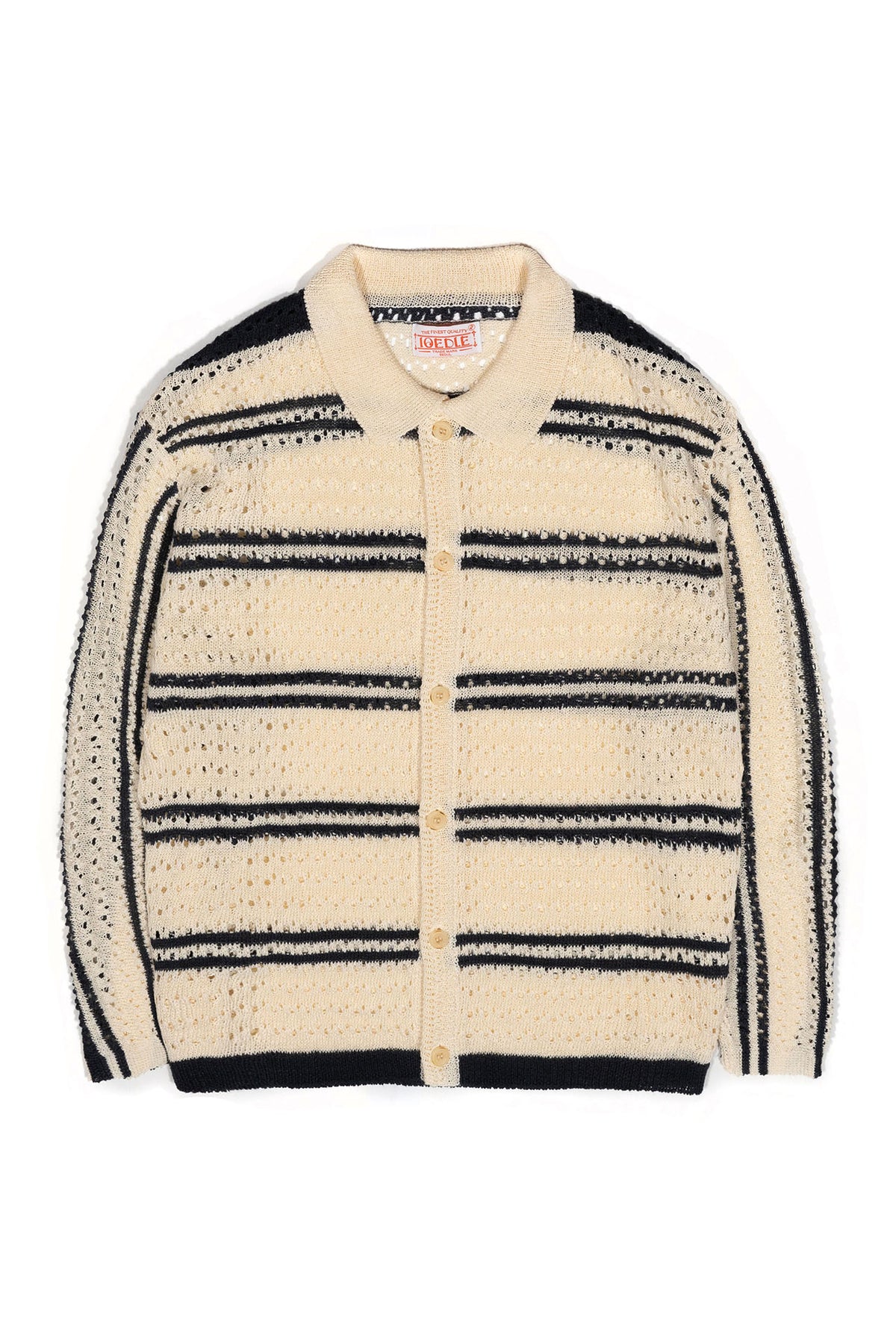 Ioedle - Striped Mesh Cardigan (Navy) product image 2 | TRAB K-Fashion Australia