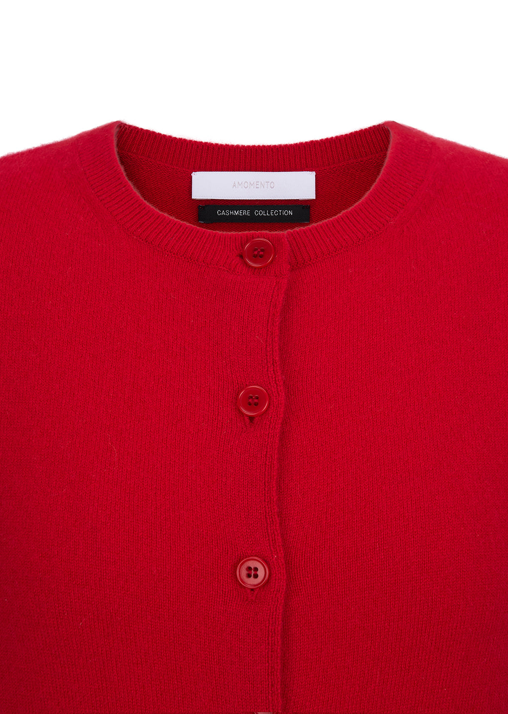 Amomento - Cashmere Crewneck Cardigan (Red) product image 11 | TRAB K-Fashion Australia