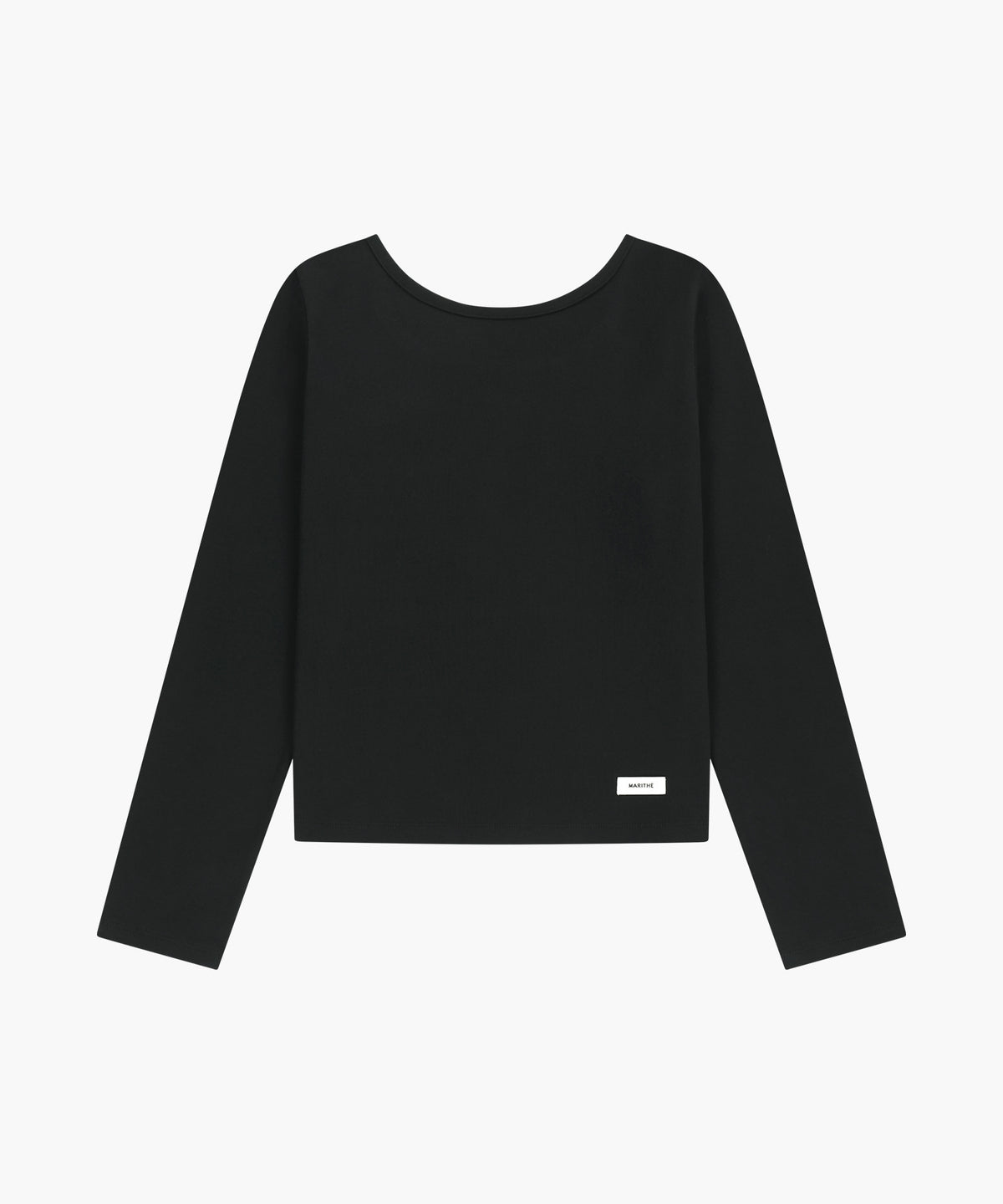 Marithe & Francois Girbaud - Basic Scoop Back Long Sleeve (Black) product image 6 | TRAB K-Fashion Australia