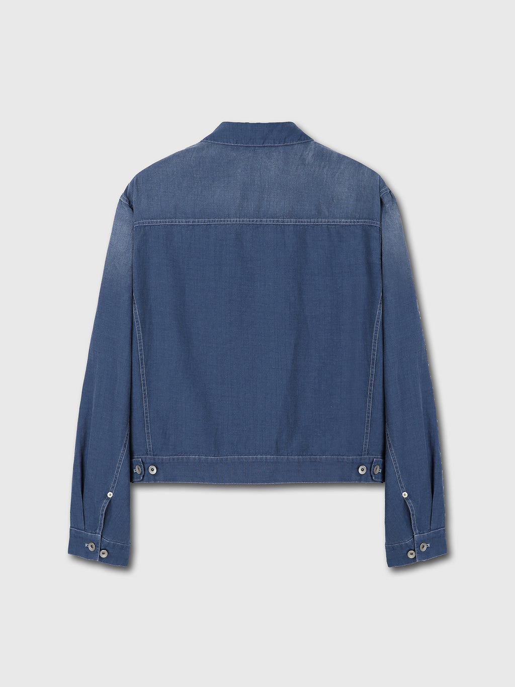 Tonywack - Cotton Linen Garment-Dyed Trucker Jacket (Faded Blue) product image 8 | TRAB K-Fashion Australia