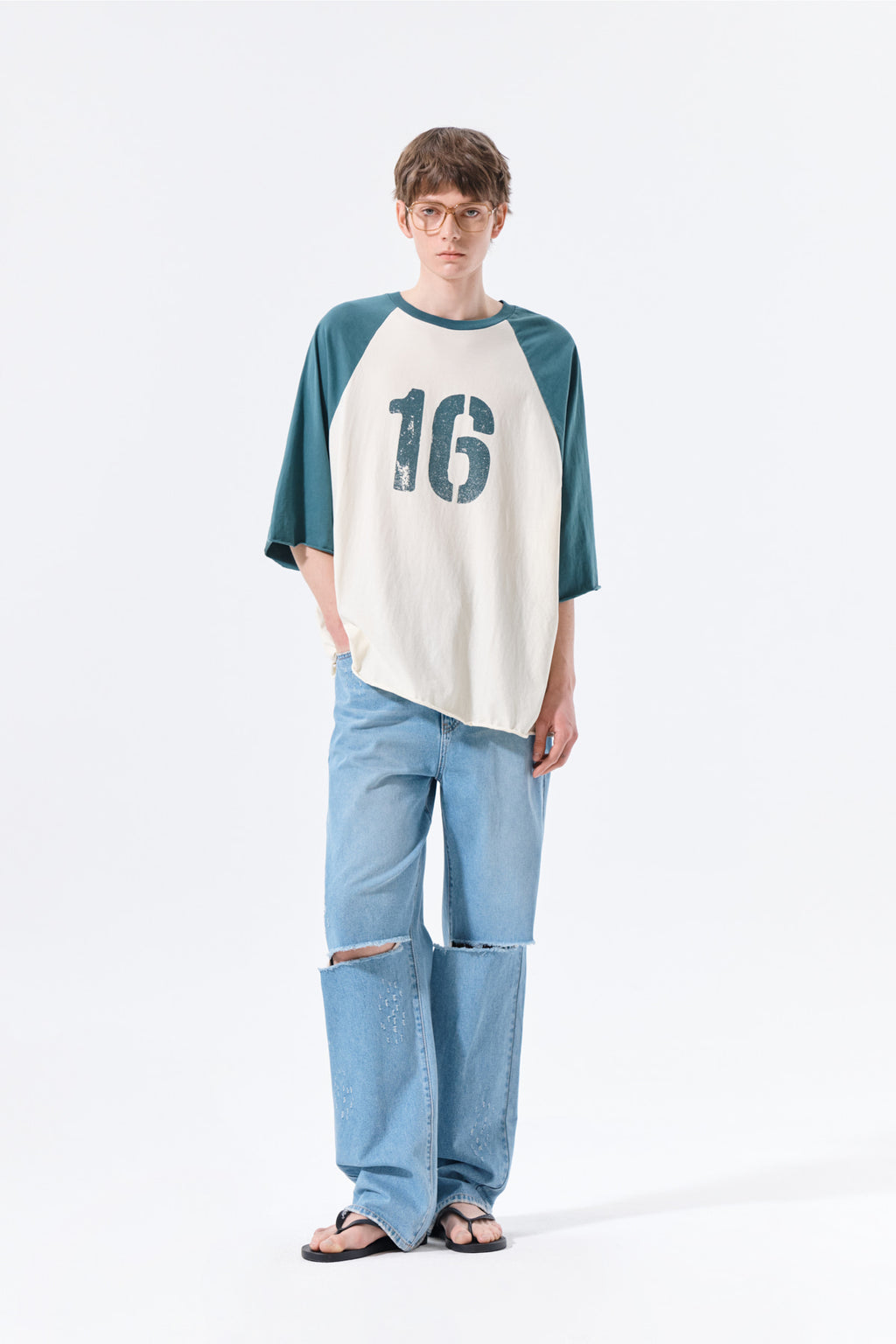 Matin Kim - Raw Edge Raglan Top (Cream) product image 15 | TRAB K-Fashion Australia
