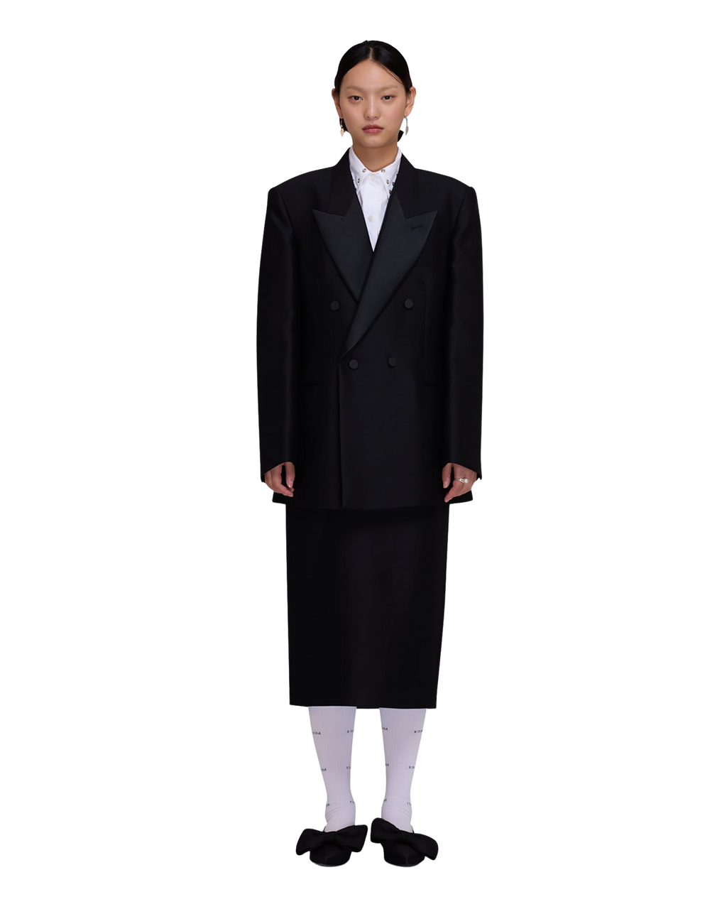 Kimhe Kim - Wool-Silk Tuxedo Jacket (Black) product image 7 | TRAB K-Fashion Australia