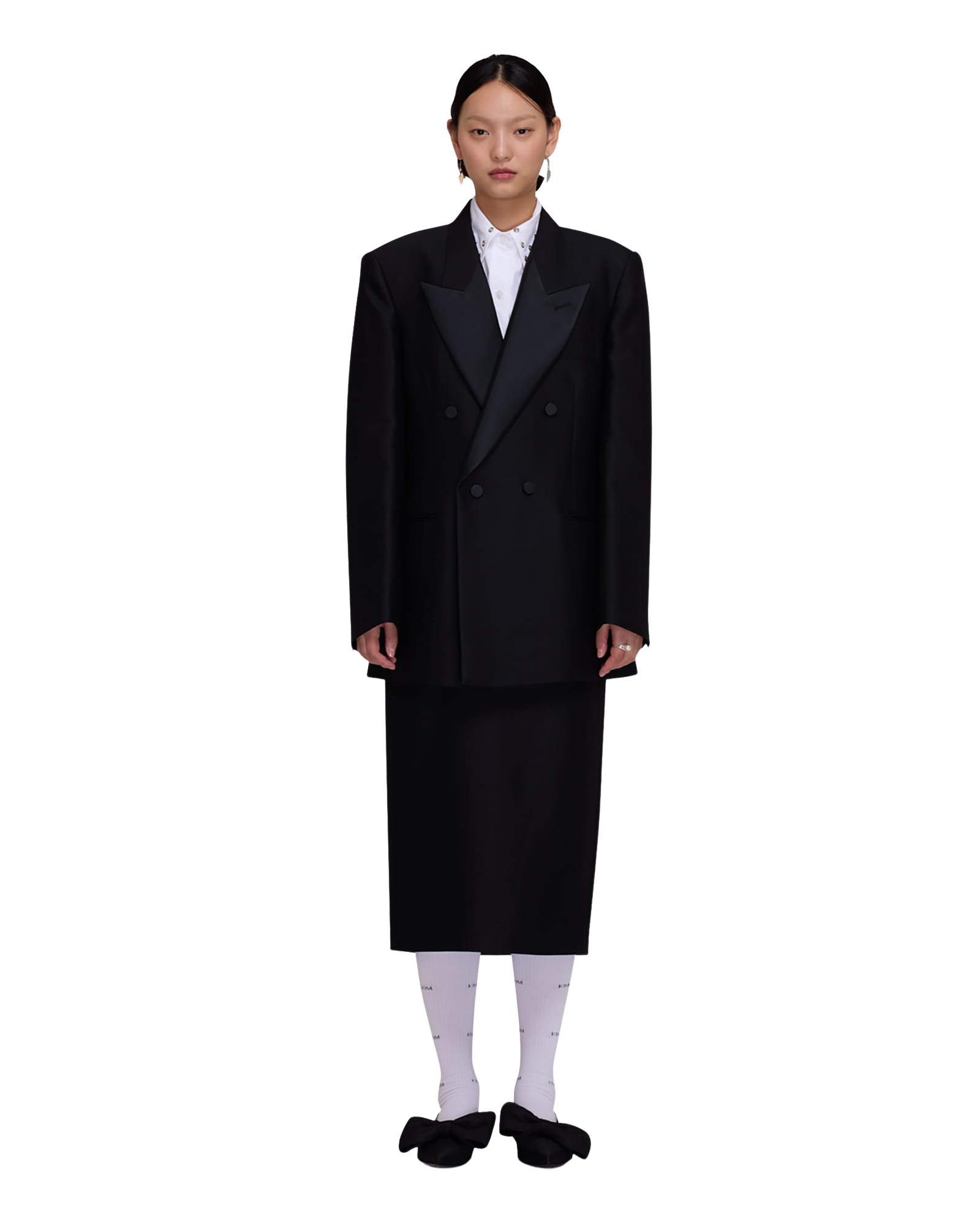 Kimhe Kim - Wool-Silk Tuxedo Jacket (Black) product image 7 | TRAB K-Fashion Australia