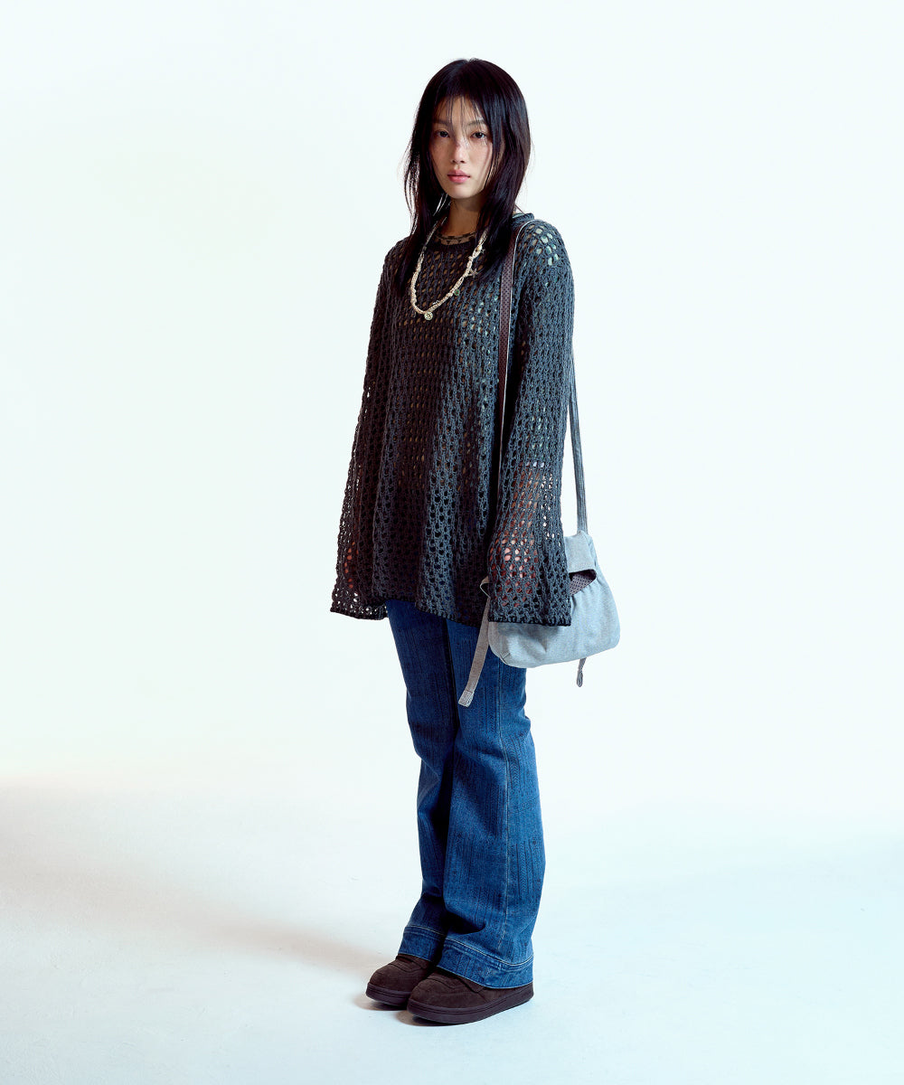 Coyseio - Hole Knit (Charcoal) product image 8 | TRAB K-Fashion Australia