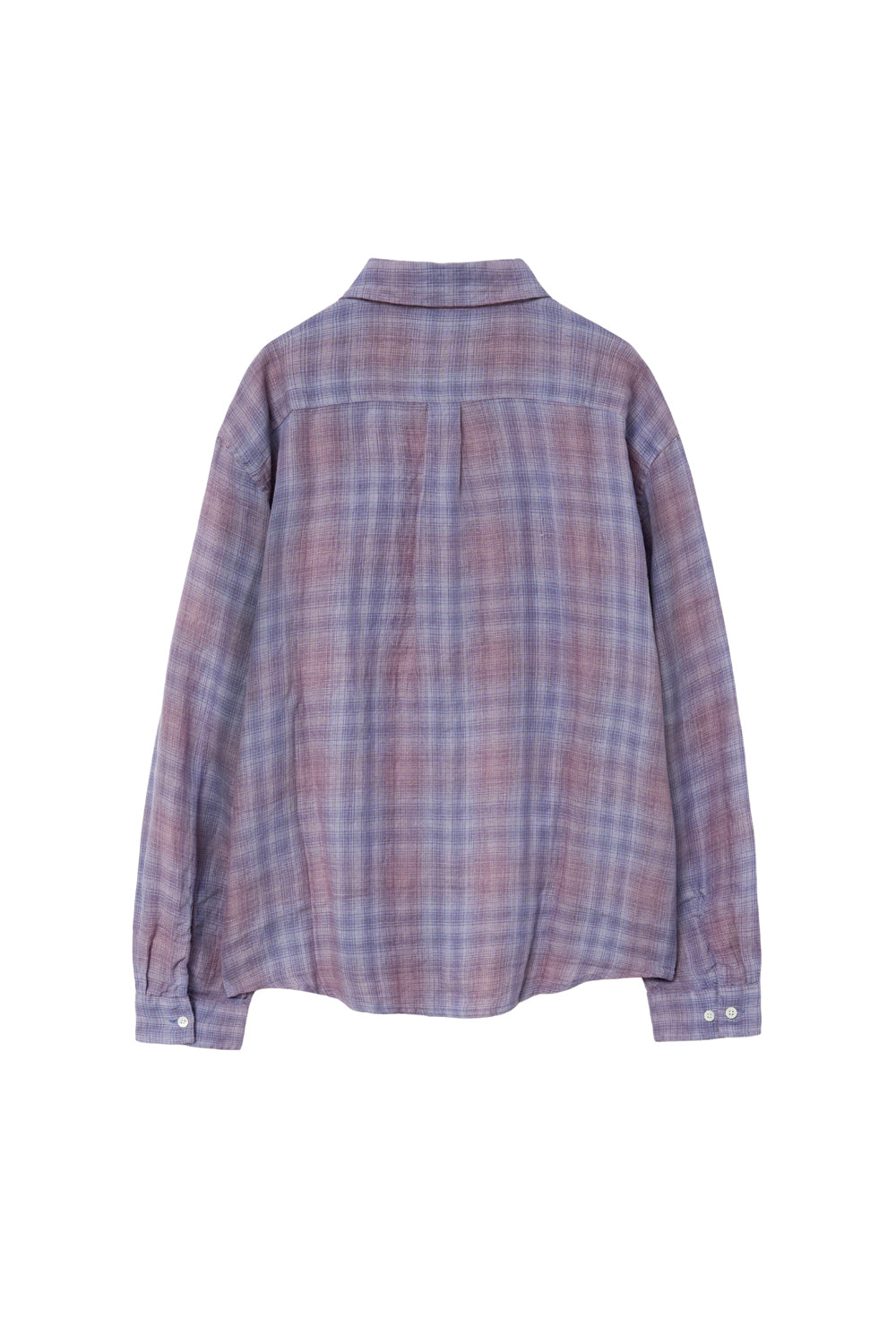 Hatchingroom - Museum Shirt Linen Check (Purple) product image 2 | TRAB K-Fashion Australia
