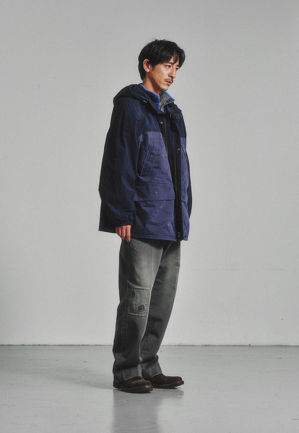 Art if acts - Garment Washed Parka (French Navy) product image 2 | TRAB K-Fashion Australia