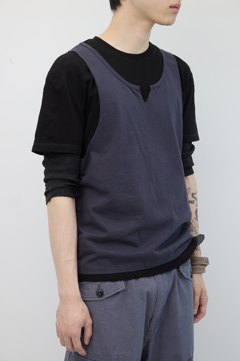 Hatchingroom - Triple Layered Tee (Blue Charcoal) product image 11 | TRAB K-Fashion Australia