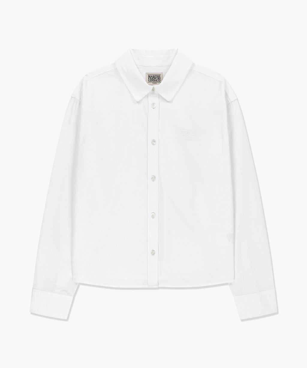 Marithe & Francois Girbaud - Micro Classic Logo Cotton Shirt (Ivory) product image 6 | TRAB K-Fashion Australia