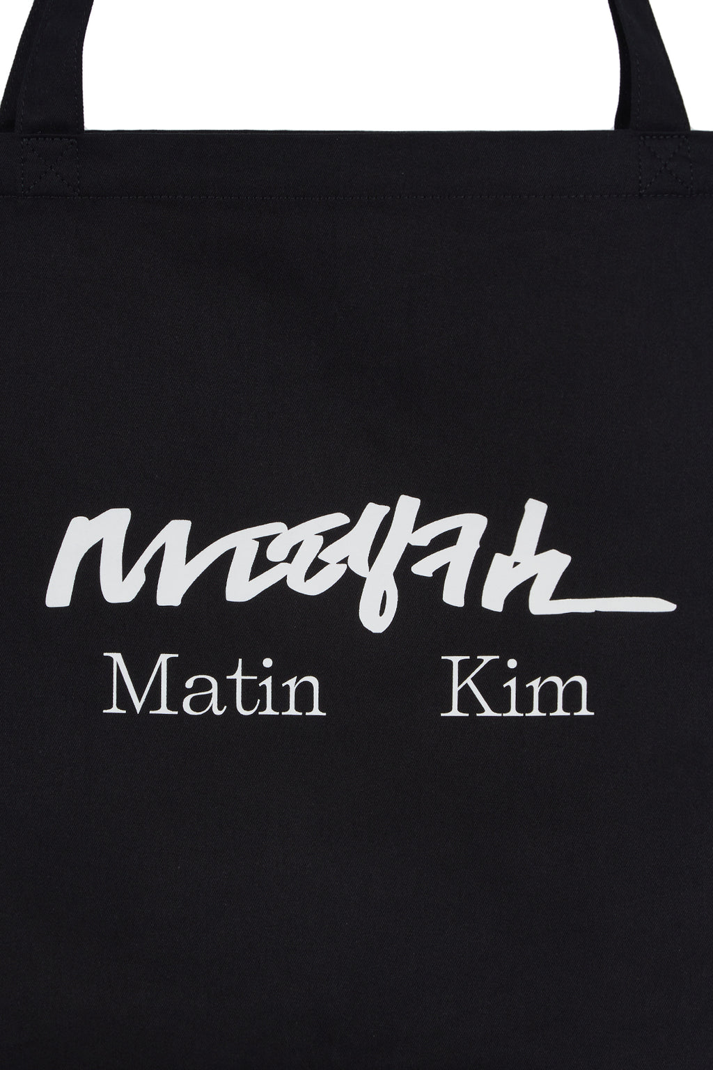 Matin Kim - Hangeul Big Logo Point Ecobag (Black) product image 3 | TRAB K-Fashion Australia
