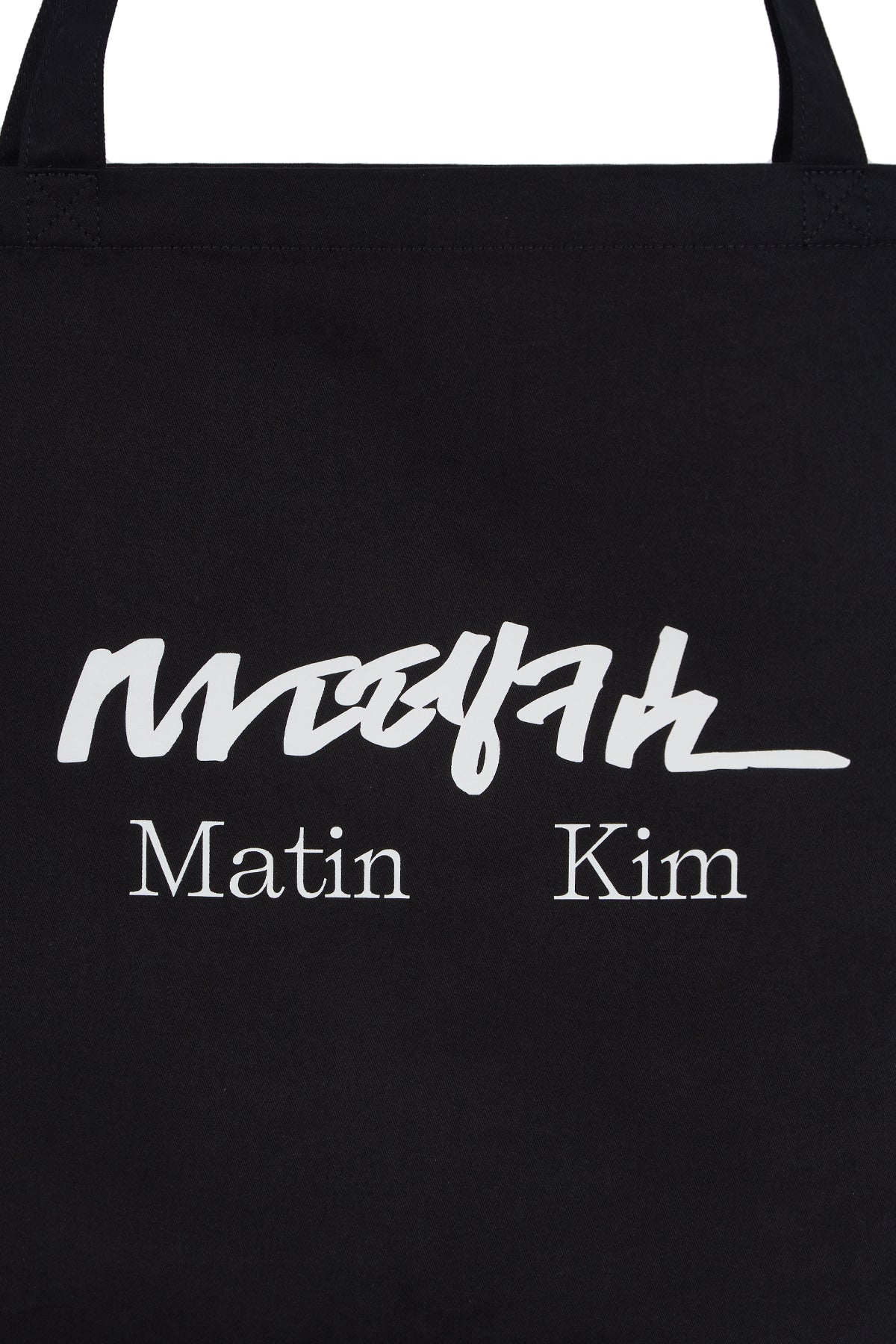 Matin Kim - Hangeul Big Logo Point Ecobag (Black) product image 3 | TRAB K-Fashion Australia
