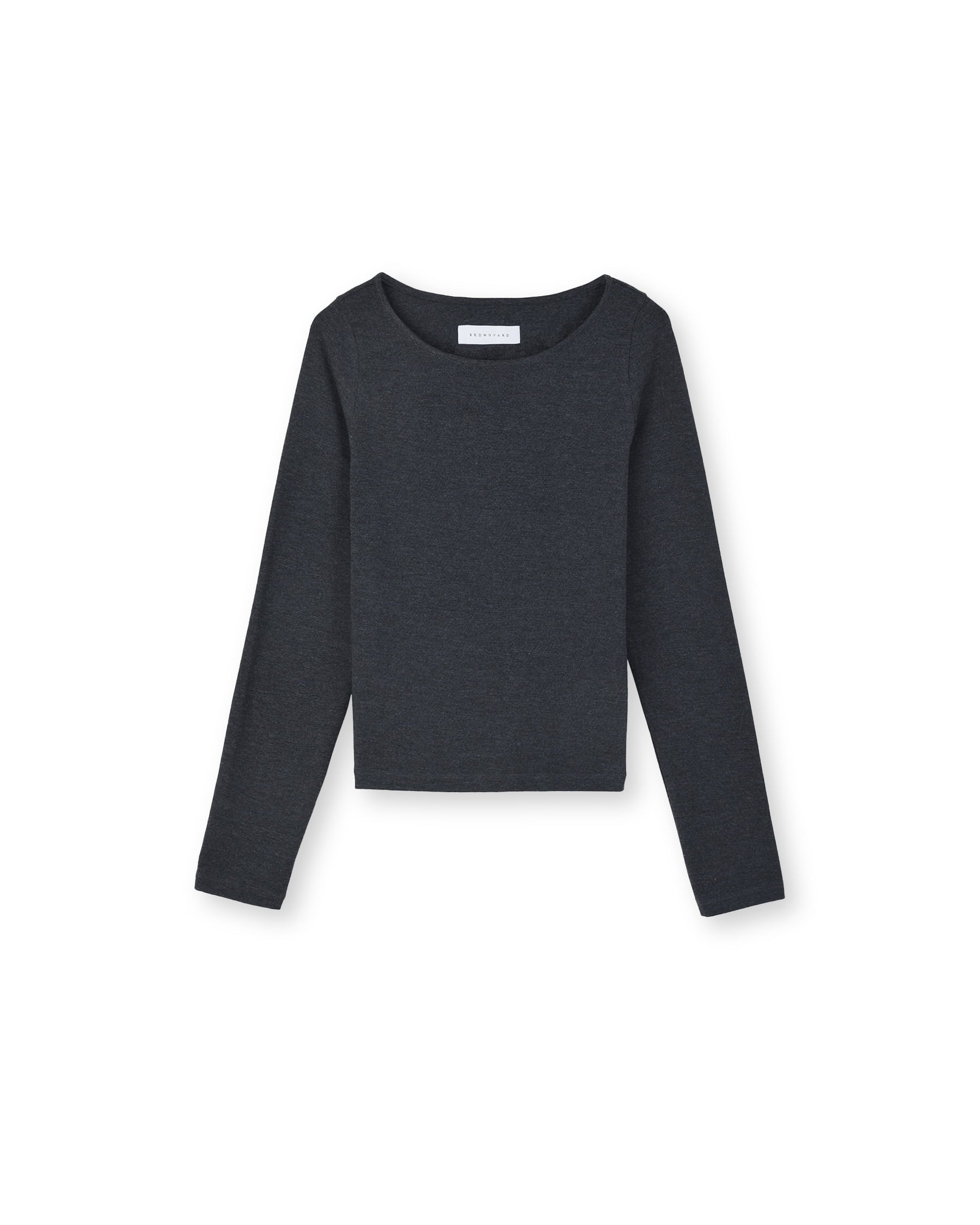 Brownyard - Scoopneck Long Sleeve (Charcoal) product image 5 | TRAB K-Fashion Australia