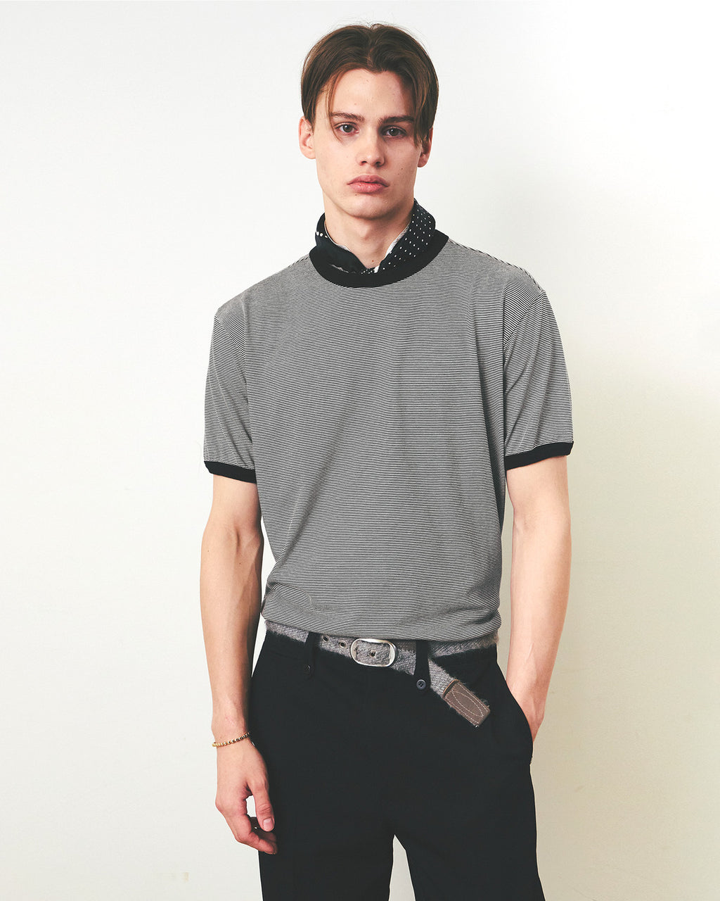 Eastlogue - 11 Ringer T-shirts (Black Stripe & Black) product image 3 | TRAB K-Fashion Australia