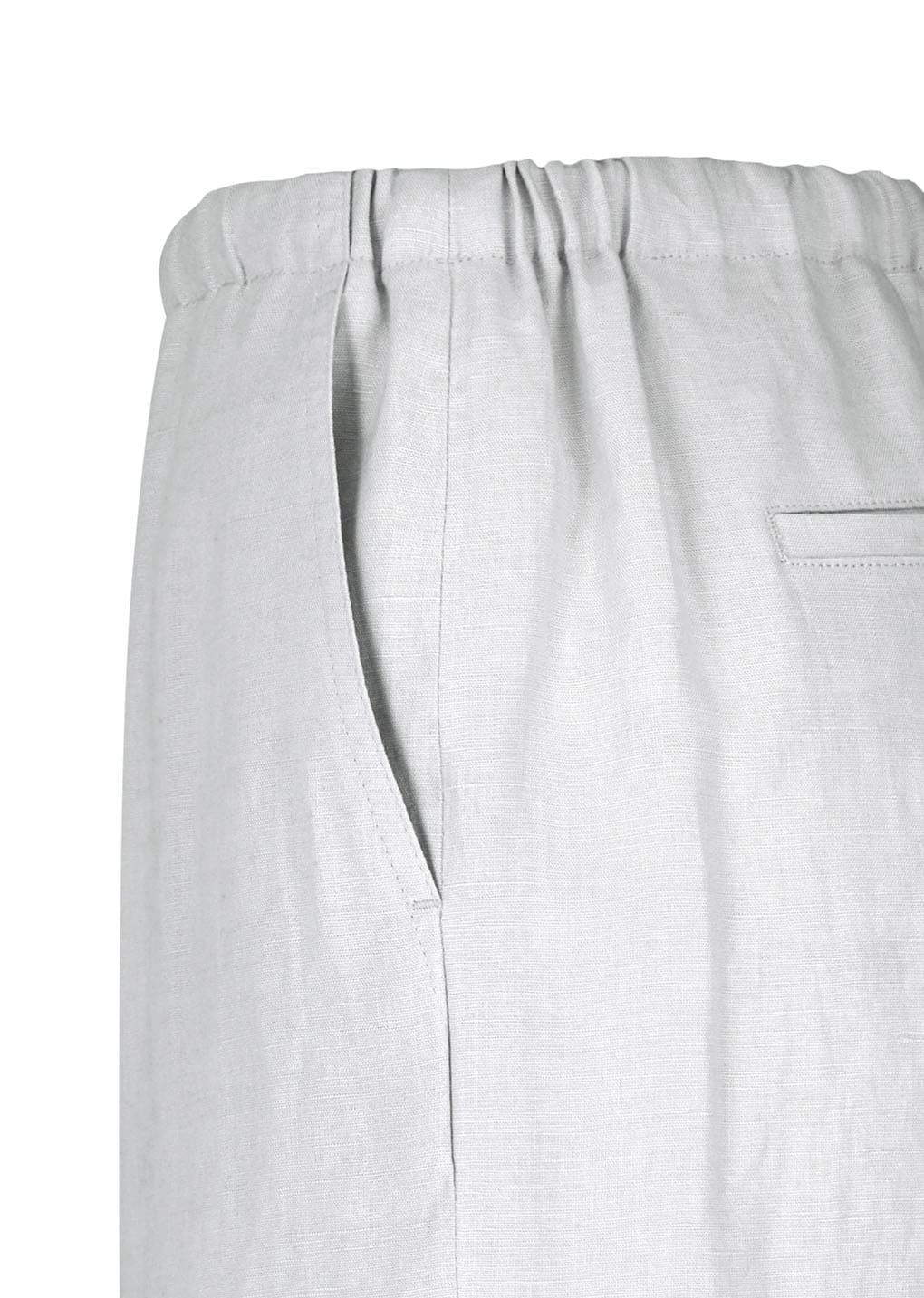 Amomento - Linen Banding Pants (Light Grey) product image 8 | TRAB K-Fashion Australia