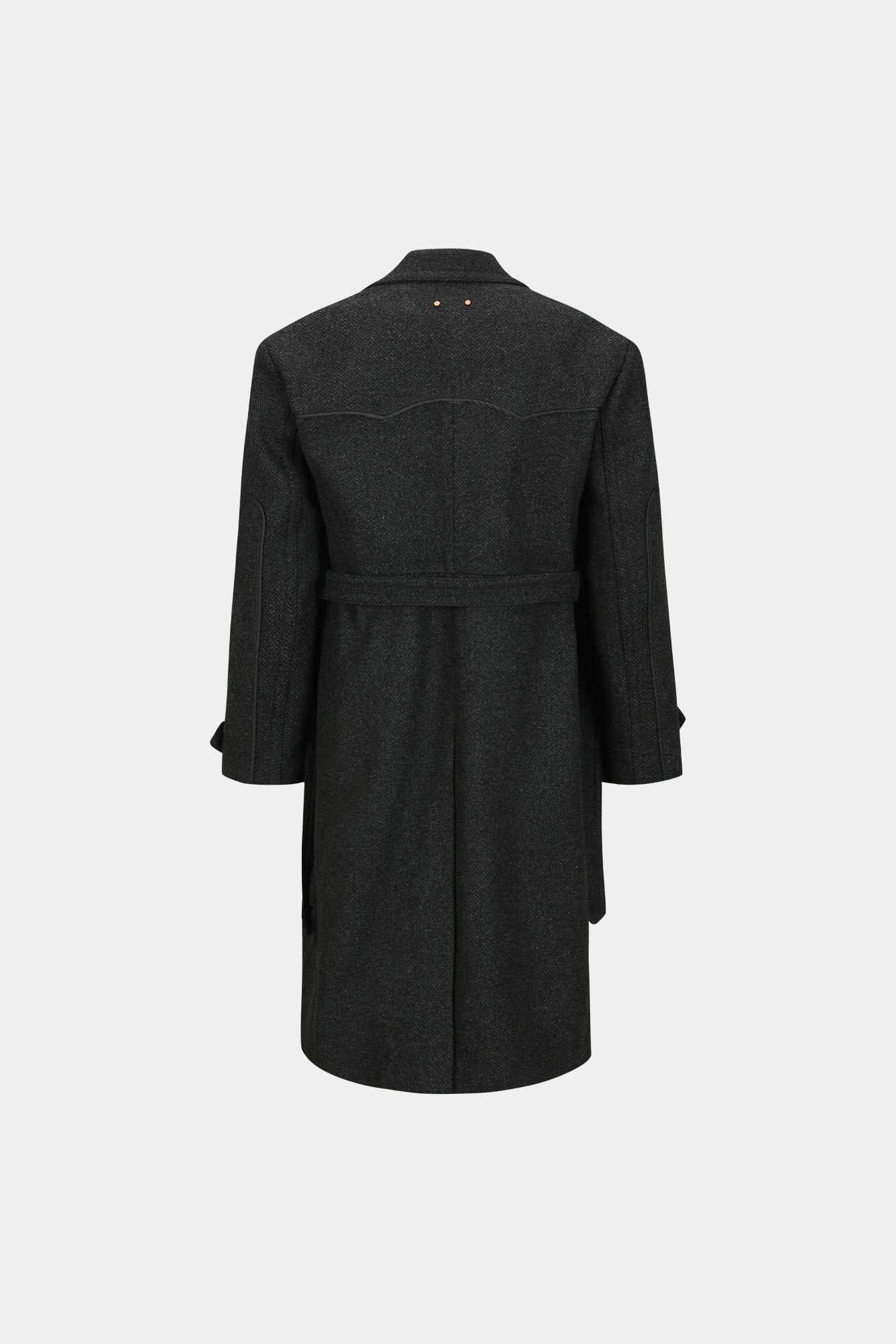 Andersson Bell - Rovy Double Breasted Herringbone Coat (Charcoal) product image 9 | TRAB K-Fashion Australia