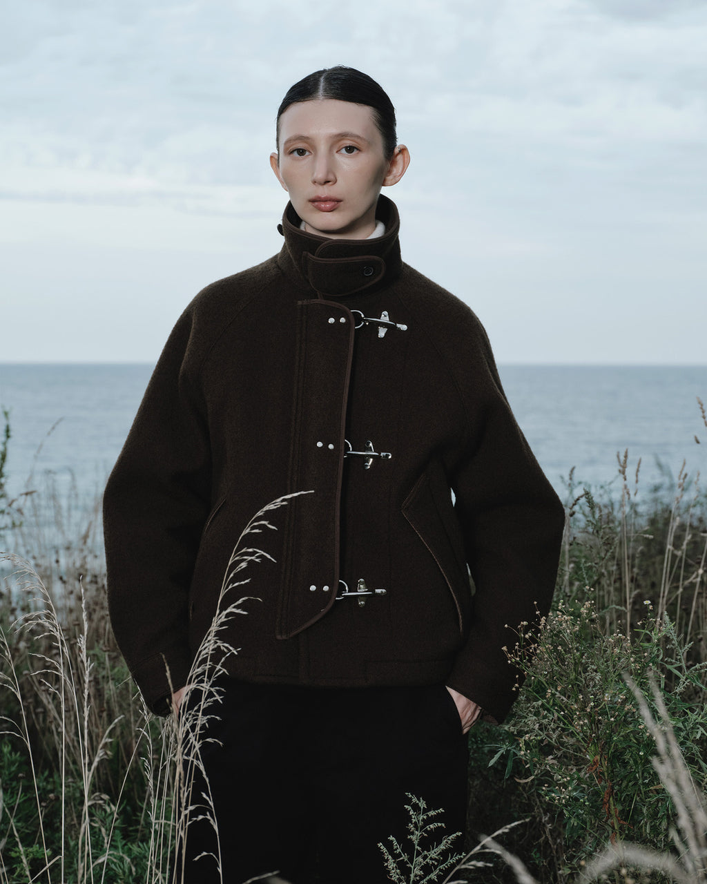 Eastlogue - Balloon Fireman Jacket (Olive Brown) product image 2 | TRAB K-Fashion Australia