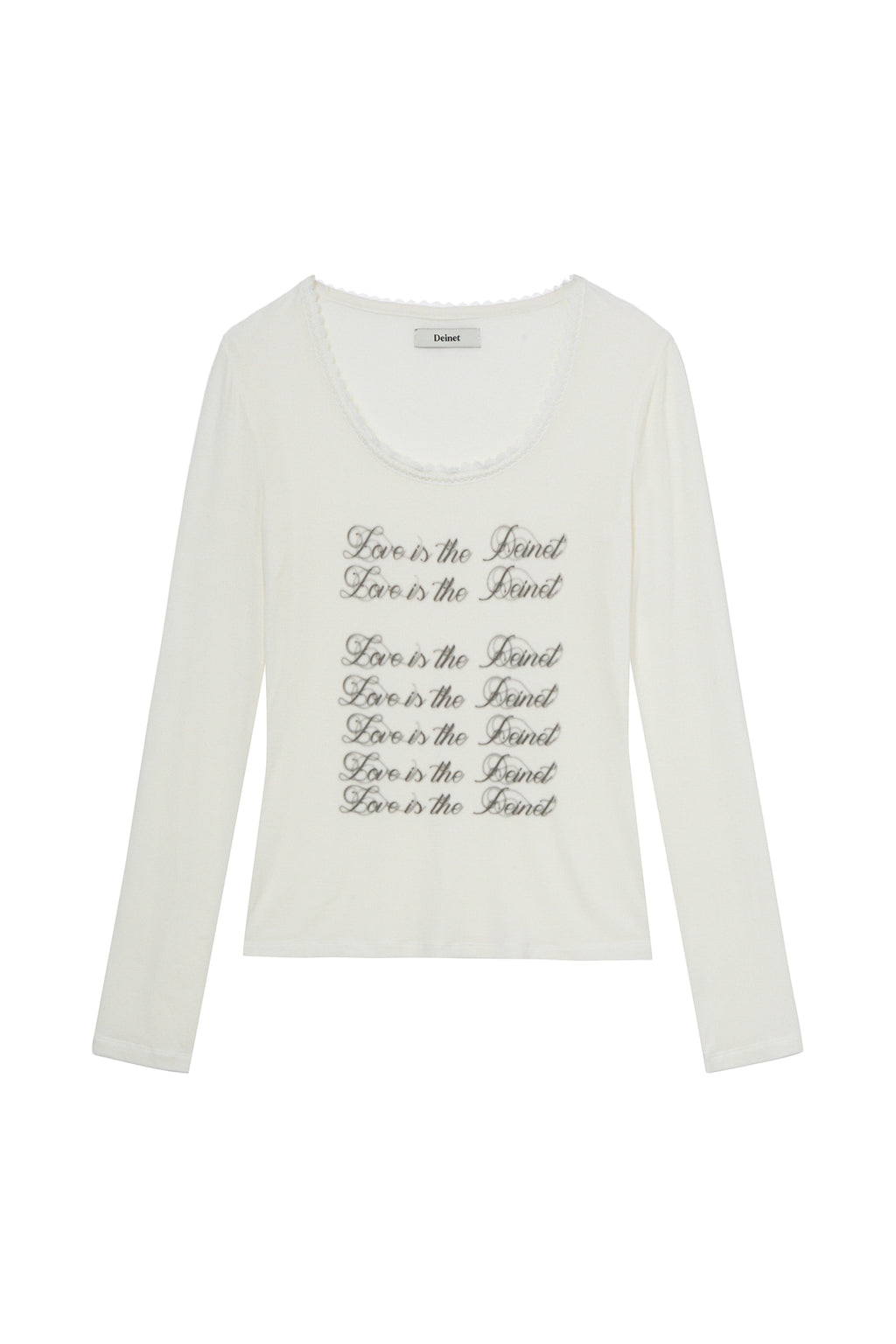 Deinet - Love Is The Lace Long Sleeve (White) product image 1 | TRAB K-Fashion Australia