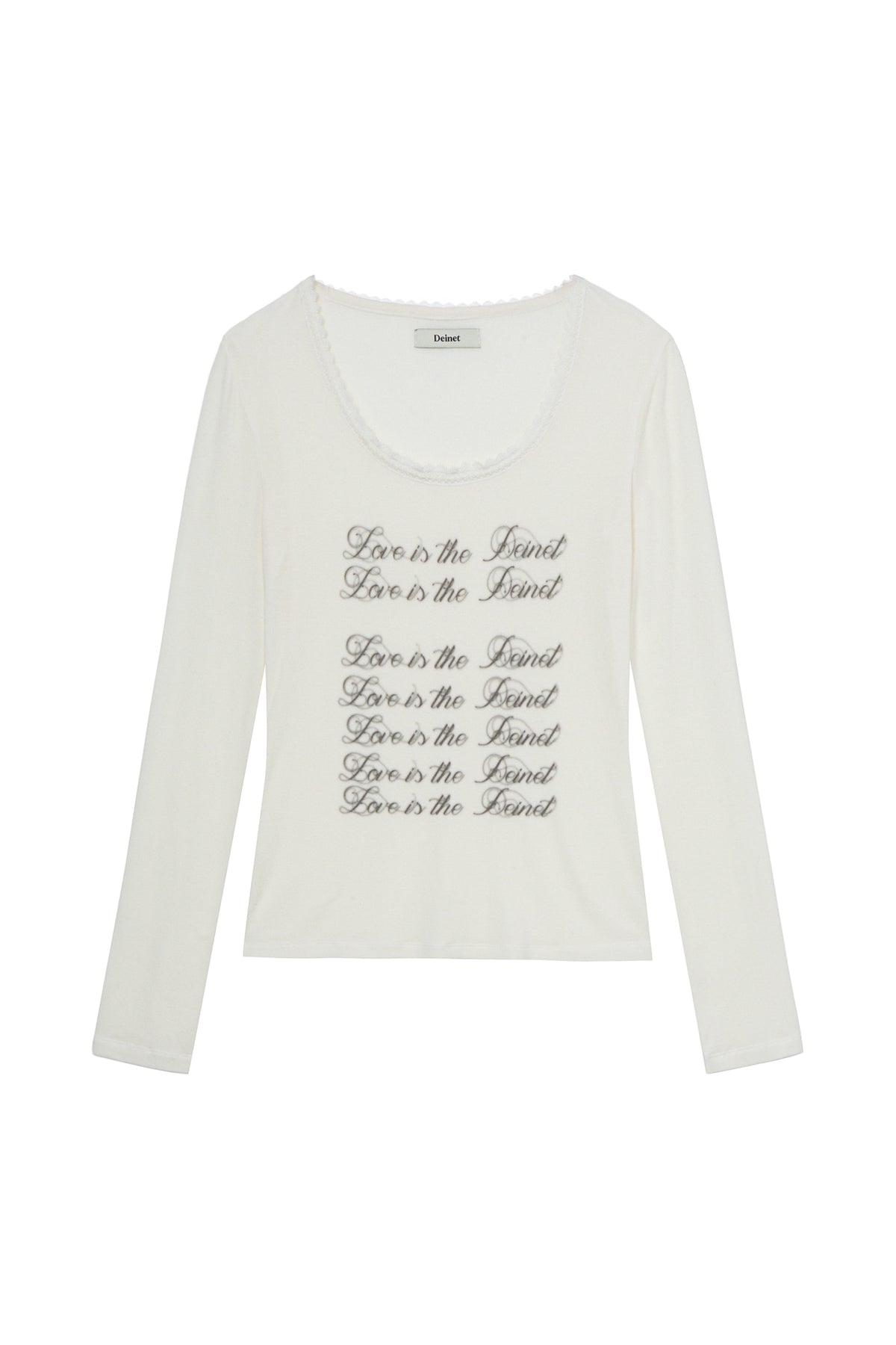 Deinet - Love Is The Lace Long Sleeve (White) product image 1 | TRAB K-Fashion Australia