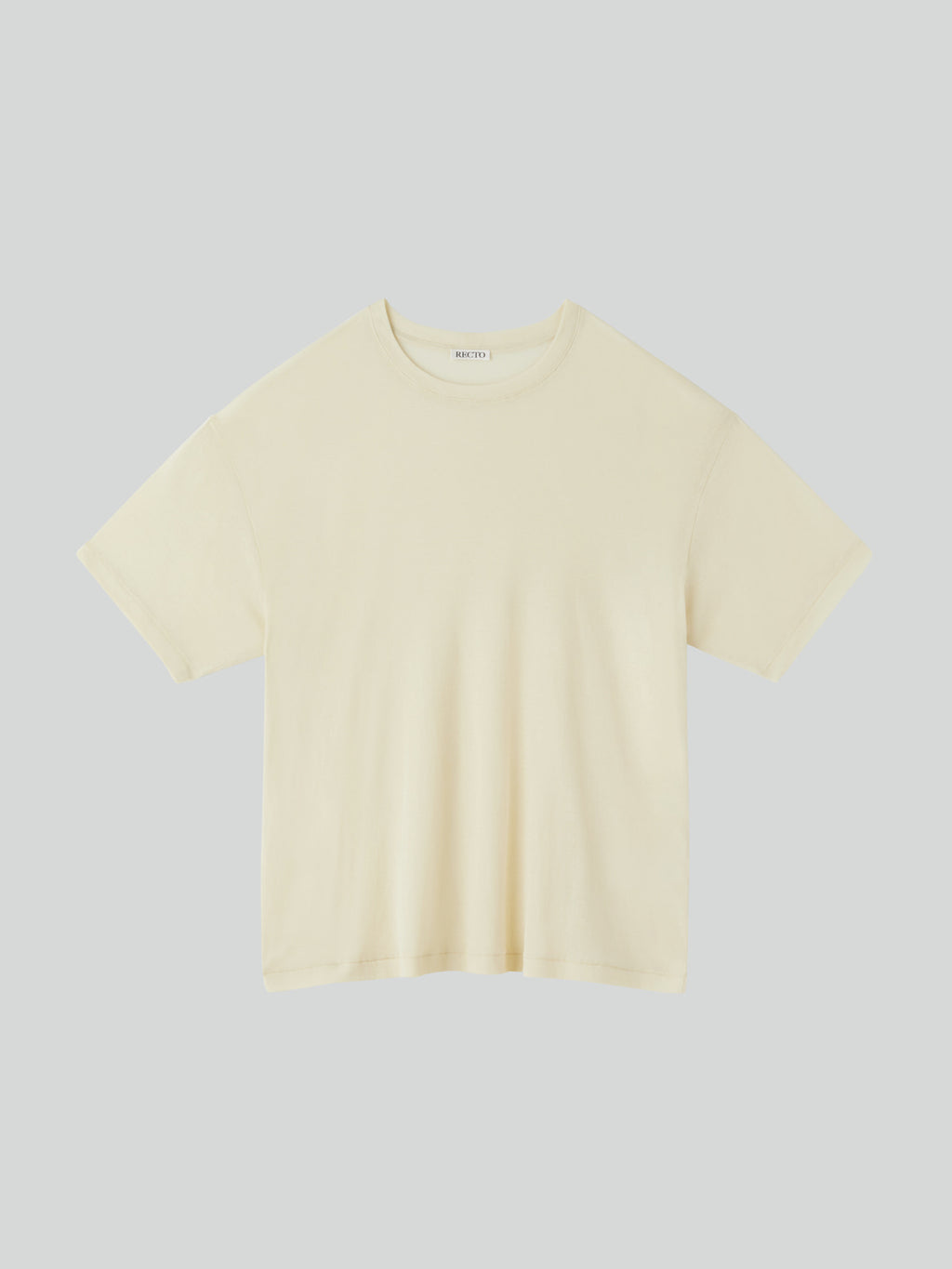 Recto - Loose Fit Sheer T-Shirt (Light Yellow) product image 4 | TRAB K-Fashion Australia