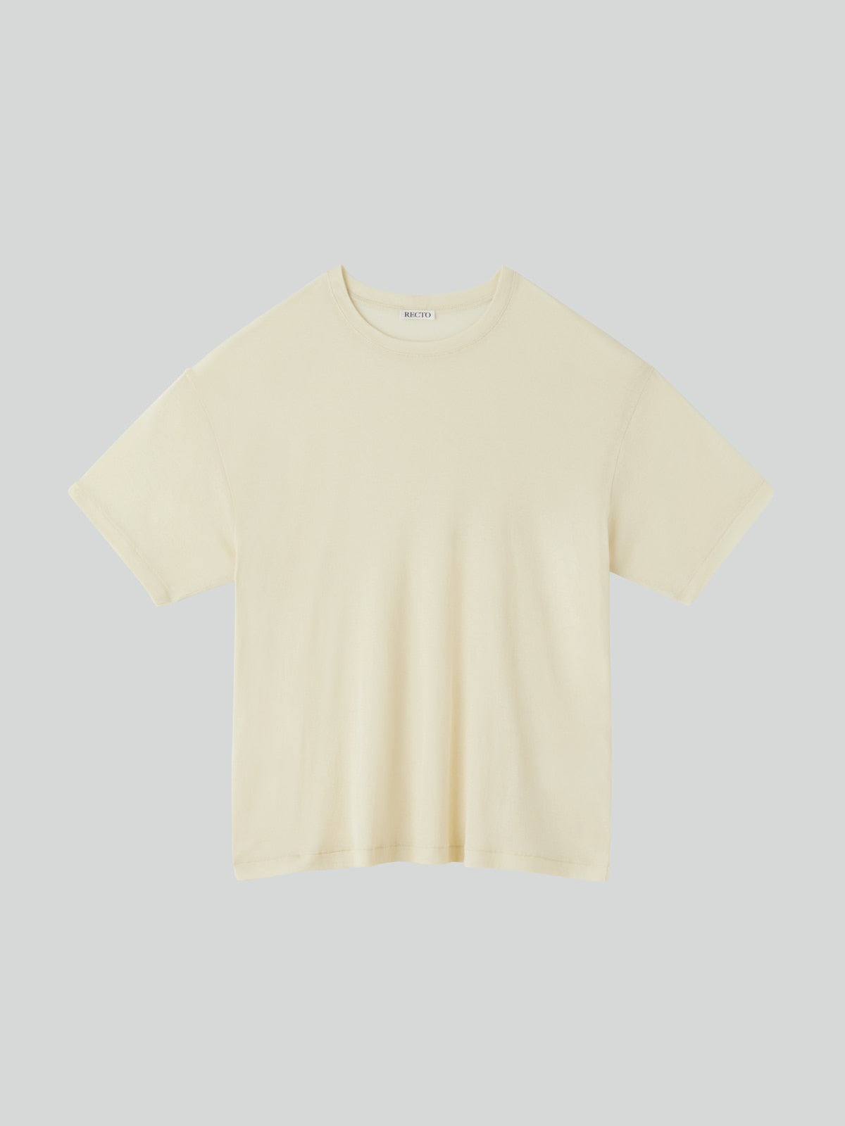 Recto - Loose Fit Sheer T-Shirt (Light Yellow) product image 4 | TRAB K-Fashion Australia