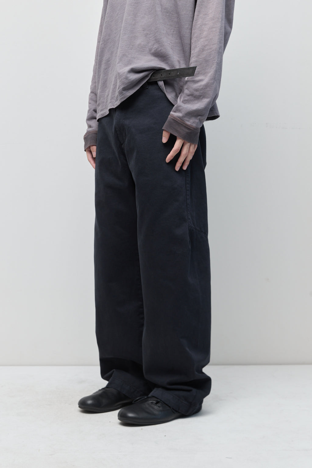 Hatchingroom - Shaped Trousers Dyed Ink (Black) product image 12 | TRAB K-Fashion Australia