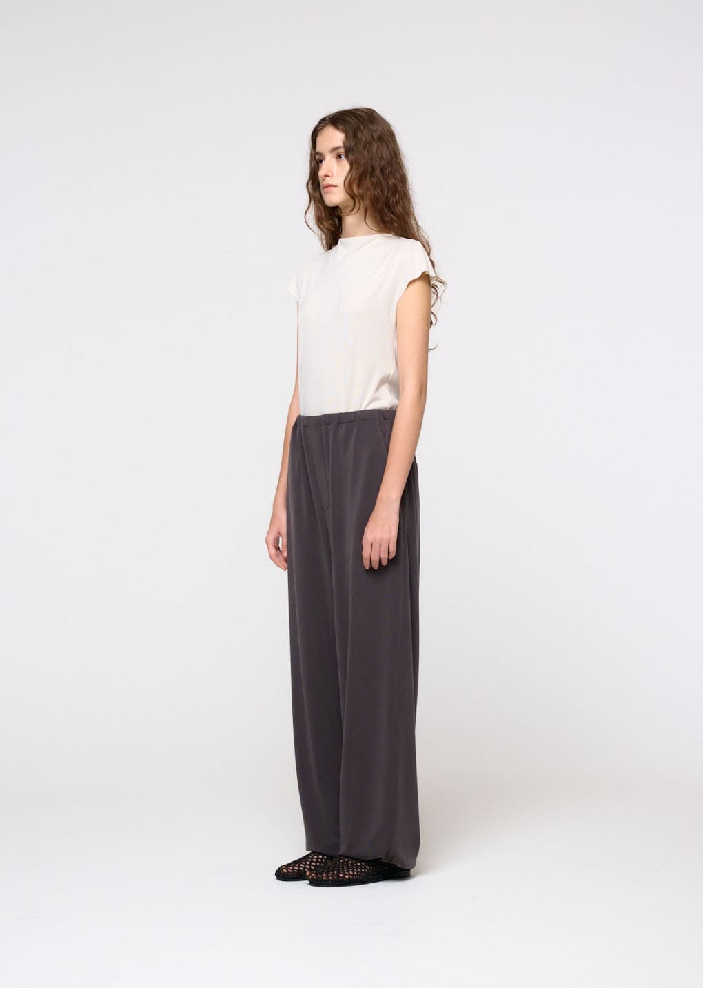 Amomento - Easy Banding Pants (Charcoal) product image 6 | TRAB K-Fashion Australia