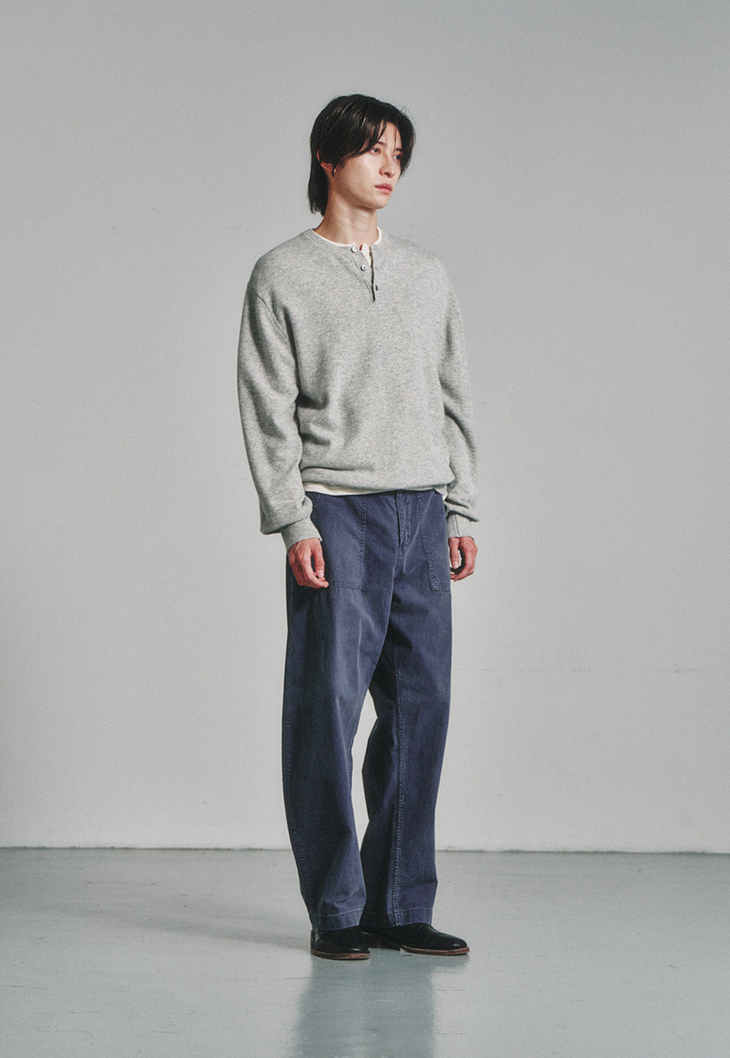 Art if acts - Henley Sweater (Cloud) product image 2 | TRAB K-Fashion Australia