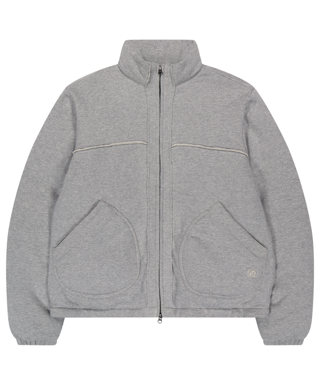 Coyseio - Cozy Sweat Down Jacket (Melange Grey) product image 1 | TRAB K-Fashion Australia
