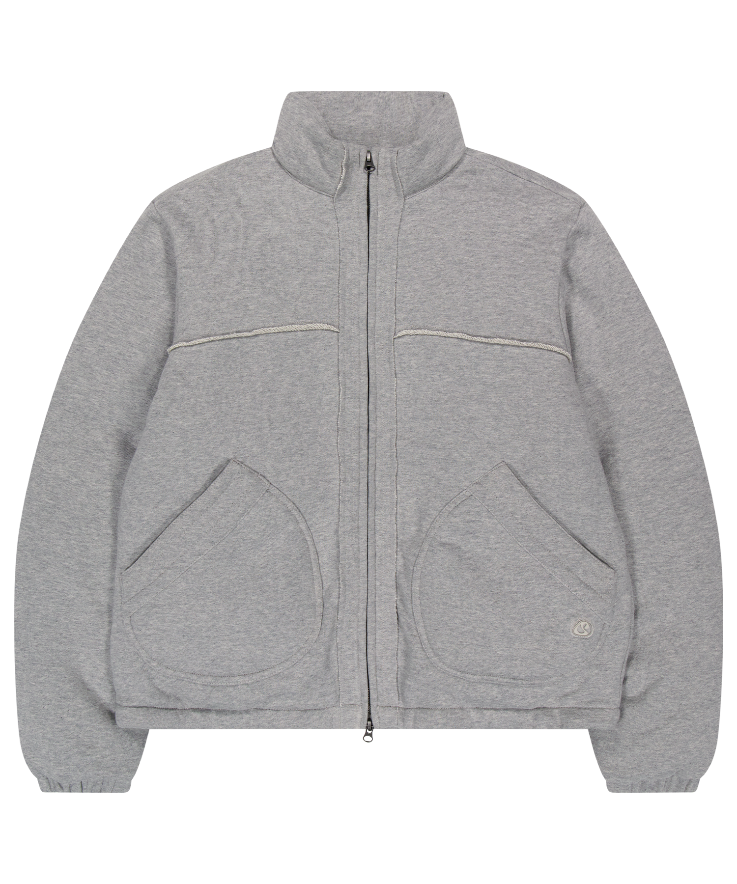 Coyseio - Cozy Sweat Down Jacket (Melange Grey) product image 1 | TRAB K-Fashion Australia