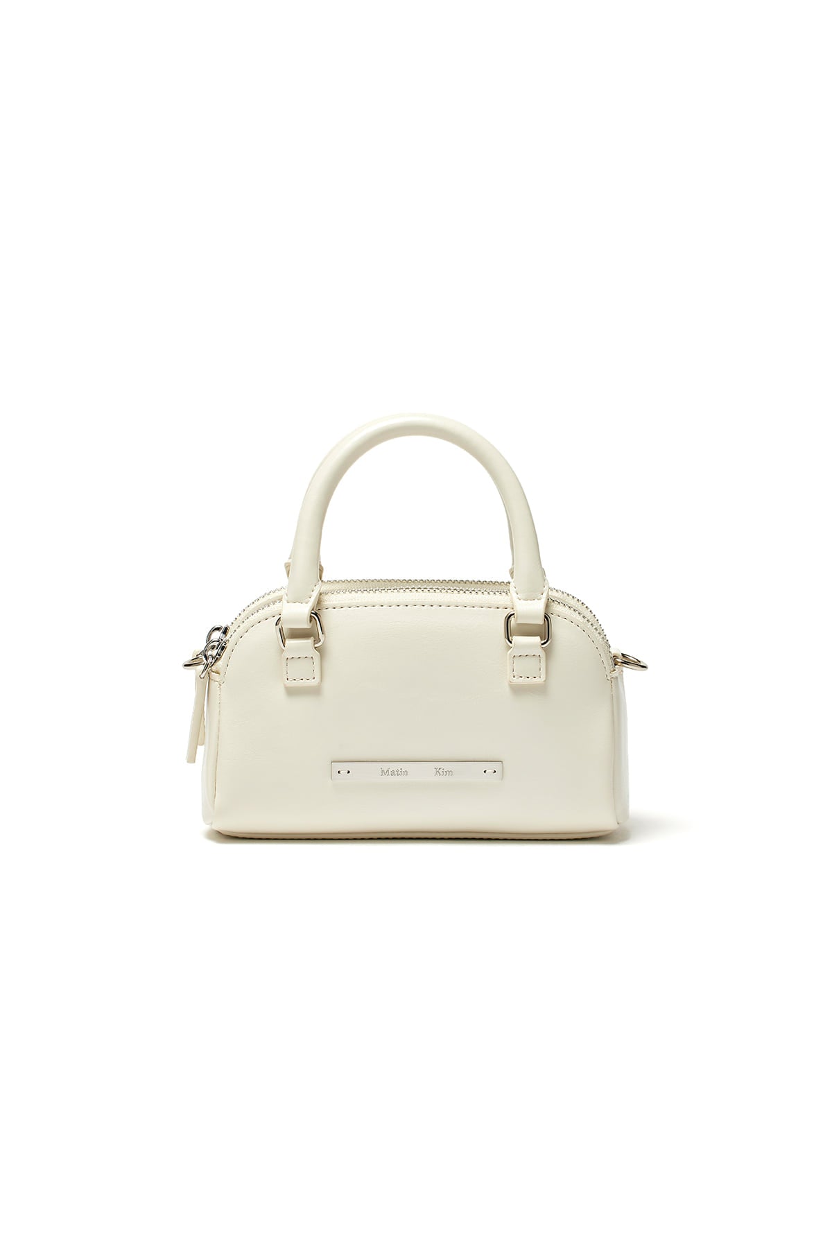 Matin Kim - Double Zipper Mini Cross Bag (White) product image 1 | TRAB K-Fashion Australia