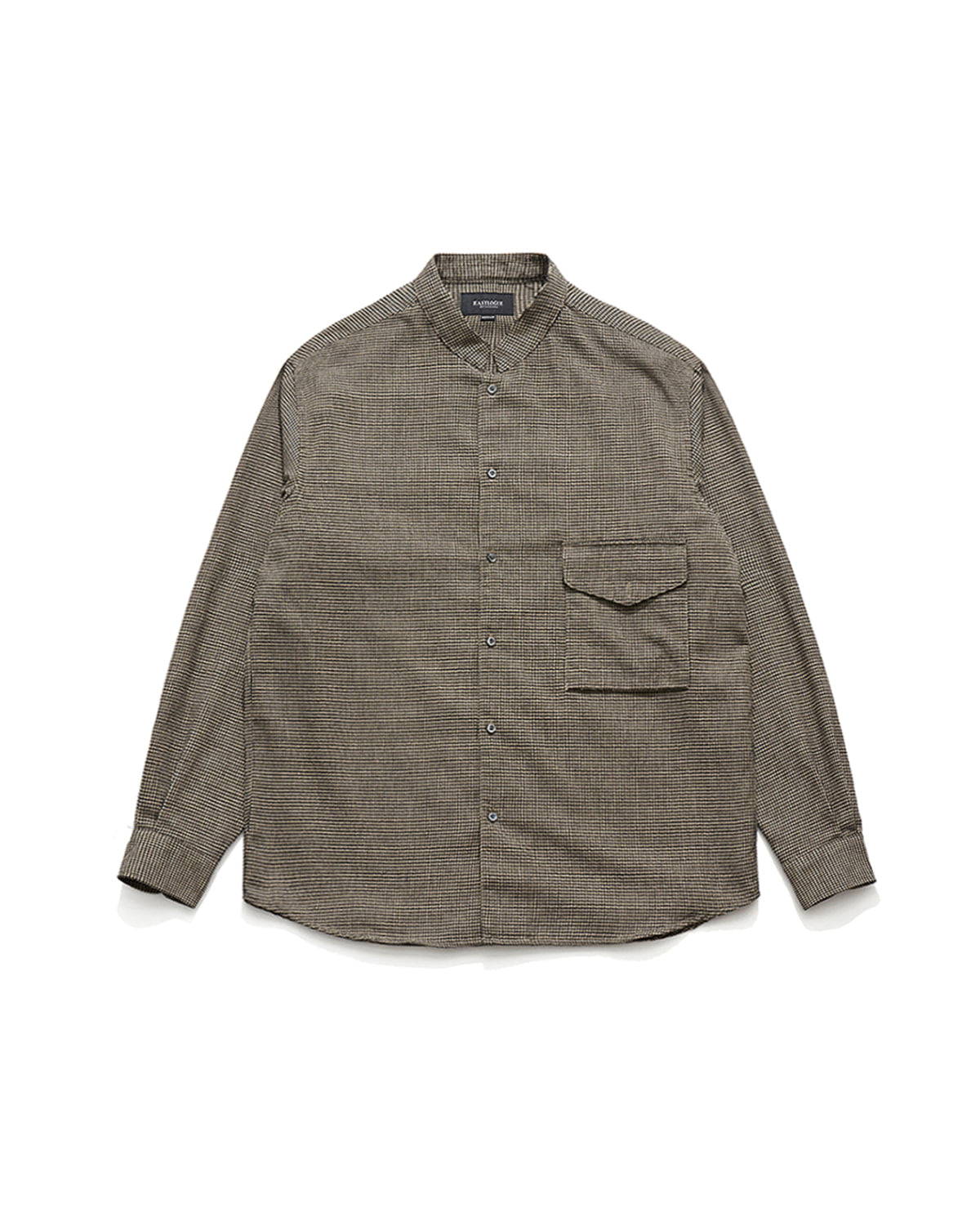 Eastlogue - Banded Collar Shirts (Black Hound Tooth) product image 5 | TRAB K-Fashion Australia