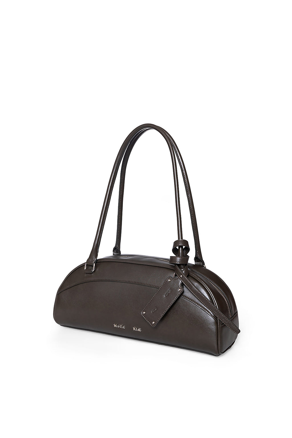 Matin Kim - Halfmoon Bowling Bag (Dark Khaki) product image 5 | TRAB K-Fashion Australia