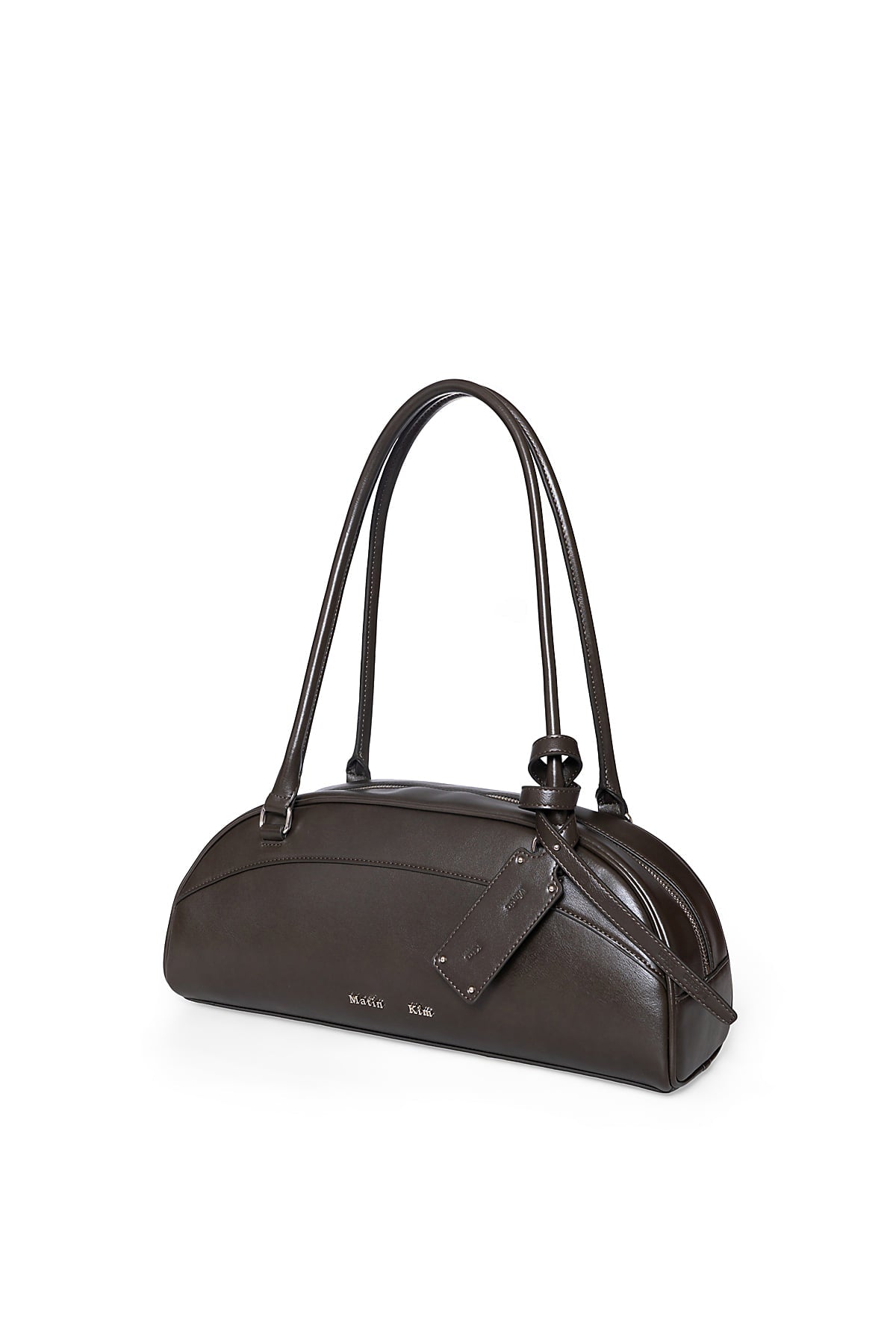 Matin Kim - Halfmoon Bowling Bag (Dark Khaki) product image 5 | TRAB K-Fashion Australia