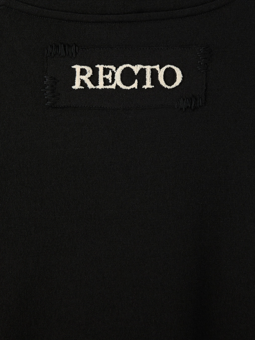 Recto - Back Logo Wool T-Shirt (Black) product image 6 | TRAB K-Fashion Australia