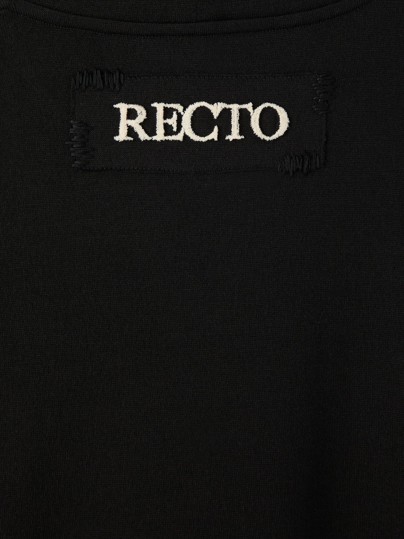 Recto - Back Logo Wool T-Shirt (Black) product image 6 | TRAB K-Fashion Australia