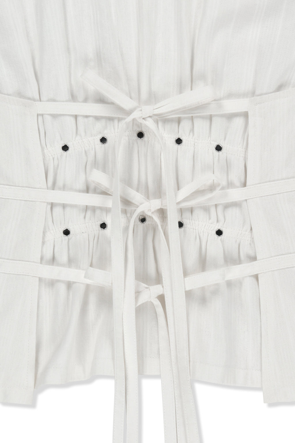 Matin Kim - Halter Neck Shirring Blouse (White) product image 5 | TRAB K-Fashion Australia