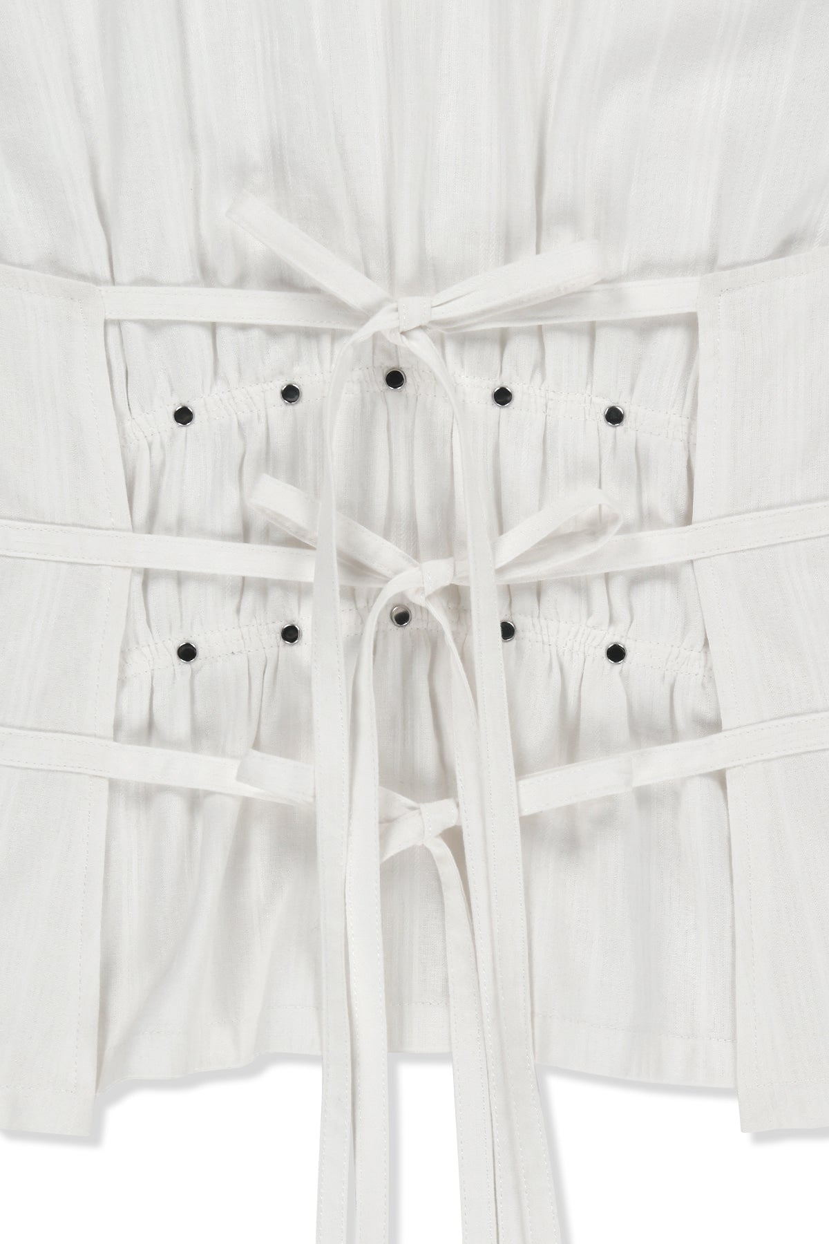 Matin Kim - Halter Neck Shirring Blouse (White) product image 5 | TRAB K-Fashion Australia
