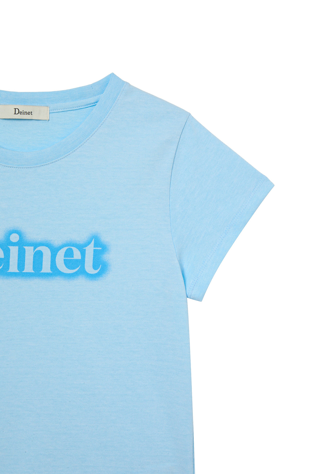 Deinet - Spray Logo Pigment T-Shirt (Sky Blue) product image 4 | TRAB K-Fashion Australia