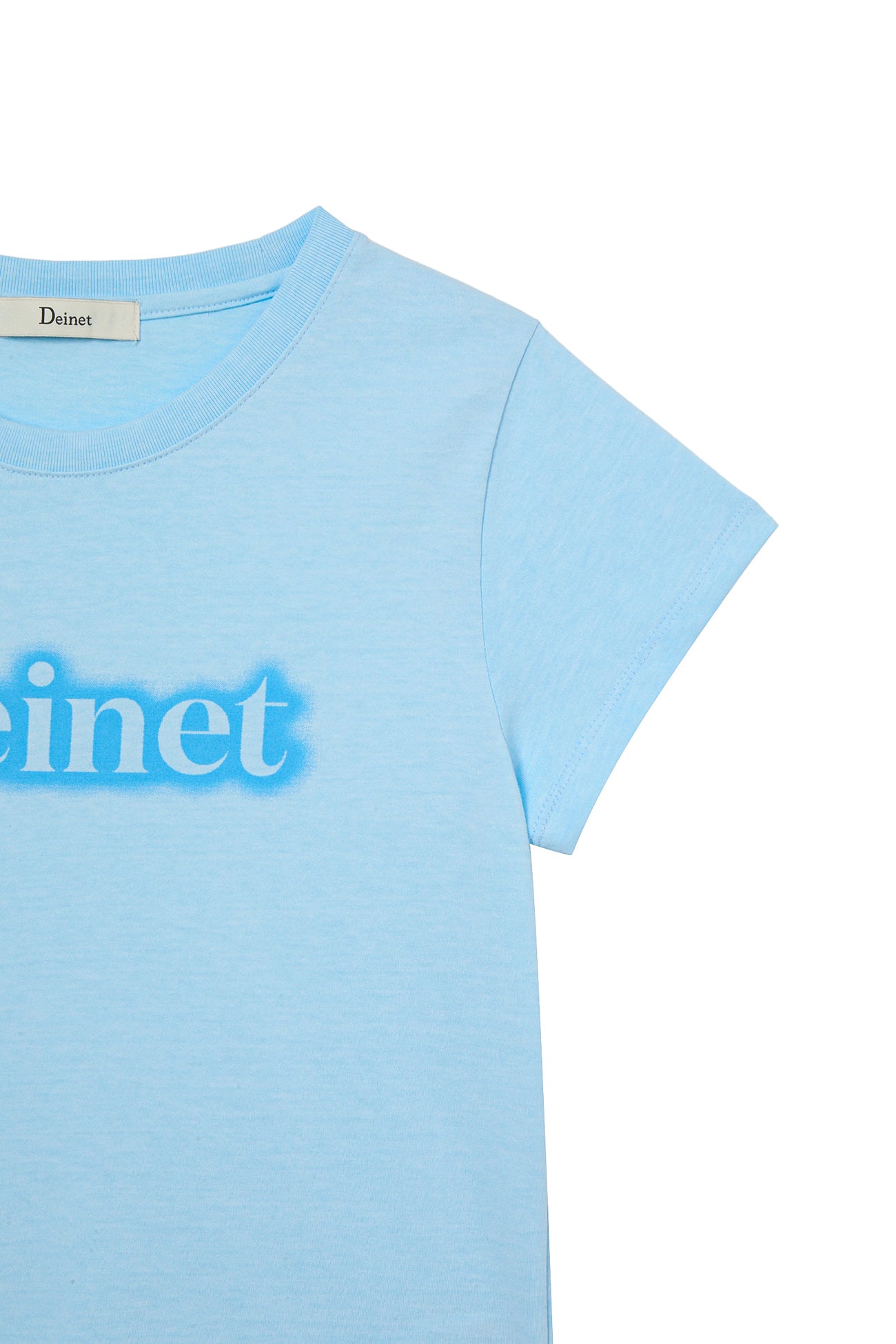 Deinet - Spray Logo Pigment T-Shirt (Sky Blue) product image 4 | TRAB K-Fashion Australia