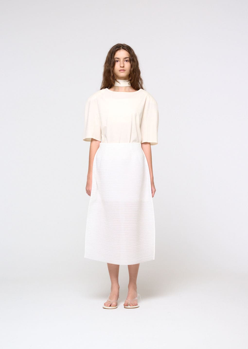 Amomento - Padded Jersey Top (Ivory) product image 2 | TRAB K-Fashion Australia